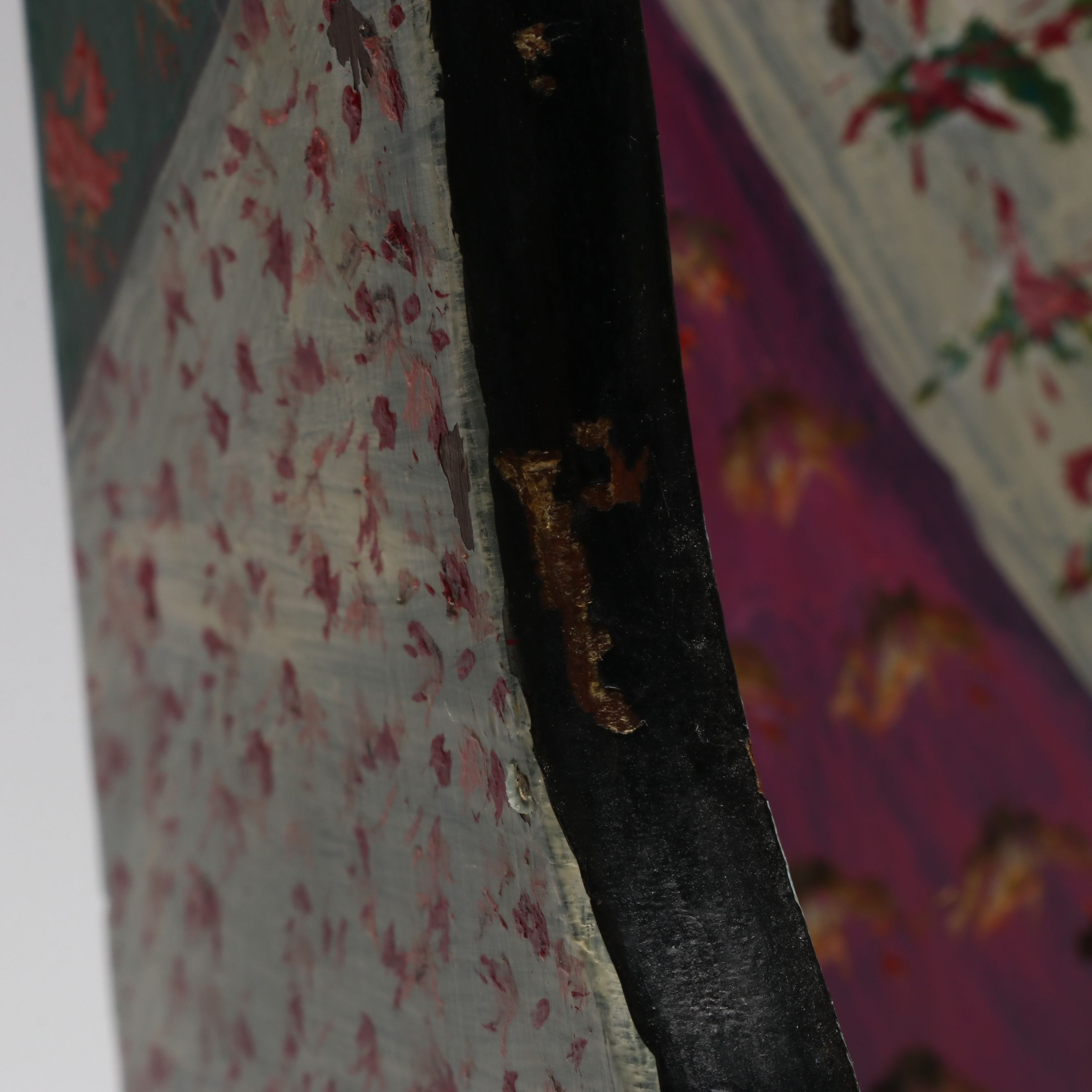 Multicolor Wooden Decorative Shelf