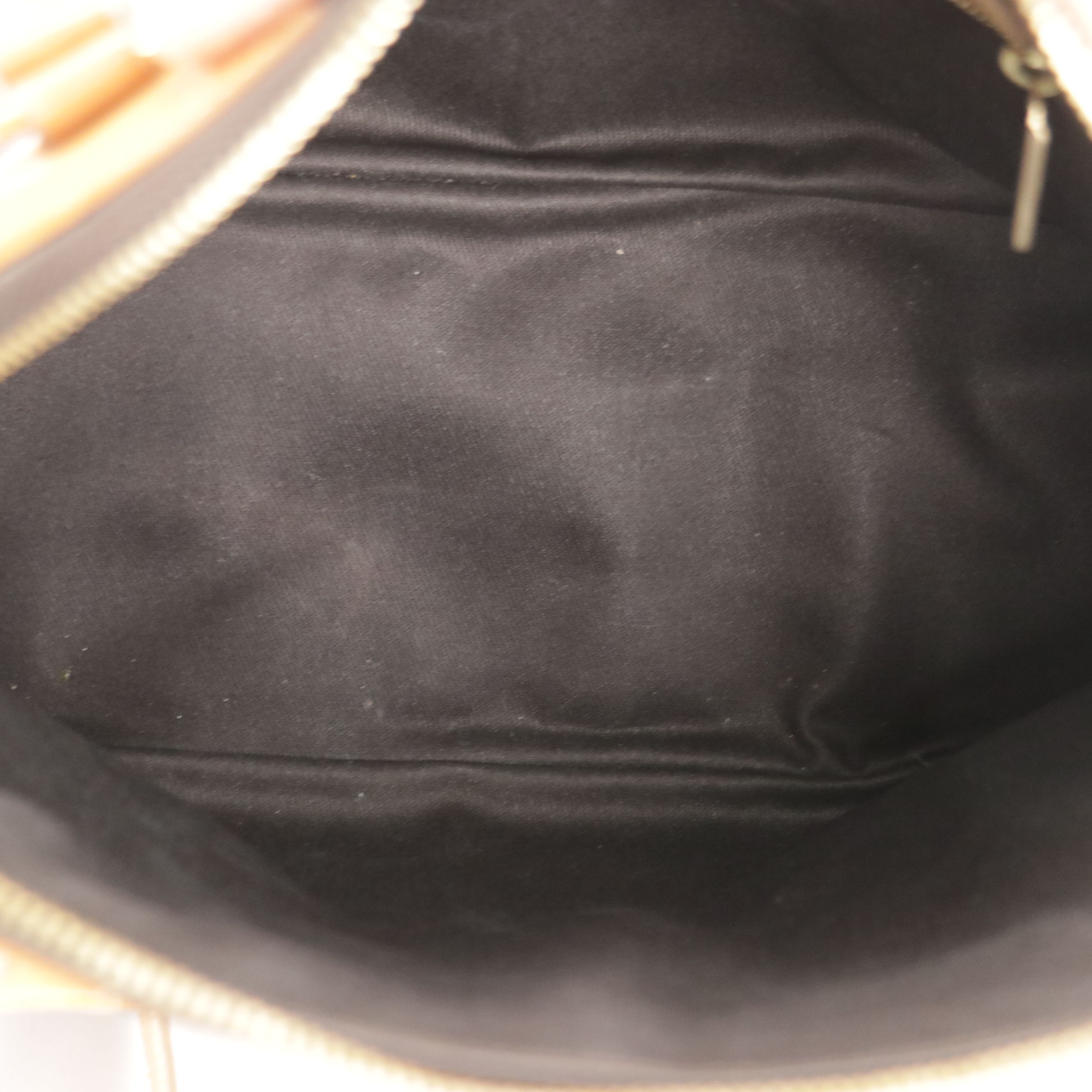 Celine Top Handle Two-Way Dome Bag in Macadam Canvas and Leather