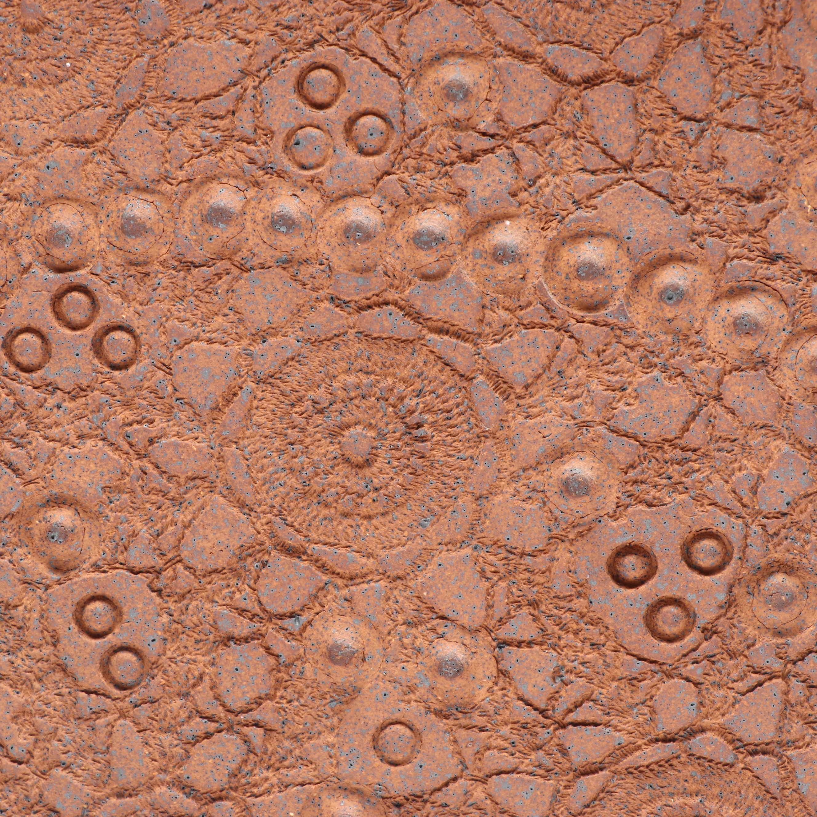 Polychrome Glazed Tray with Unglazed Ceramic Tray