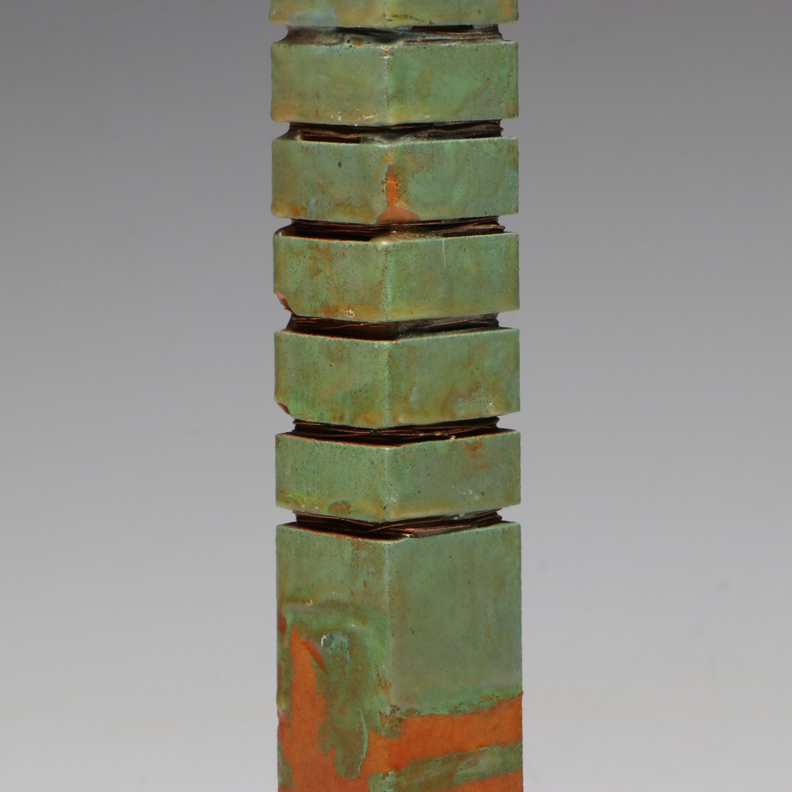 MCM Mixed Media Column Sculpture