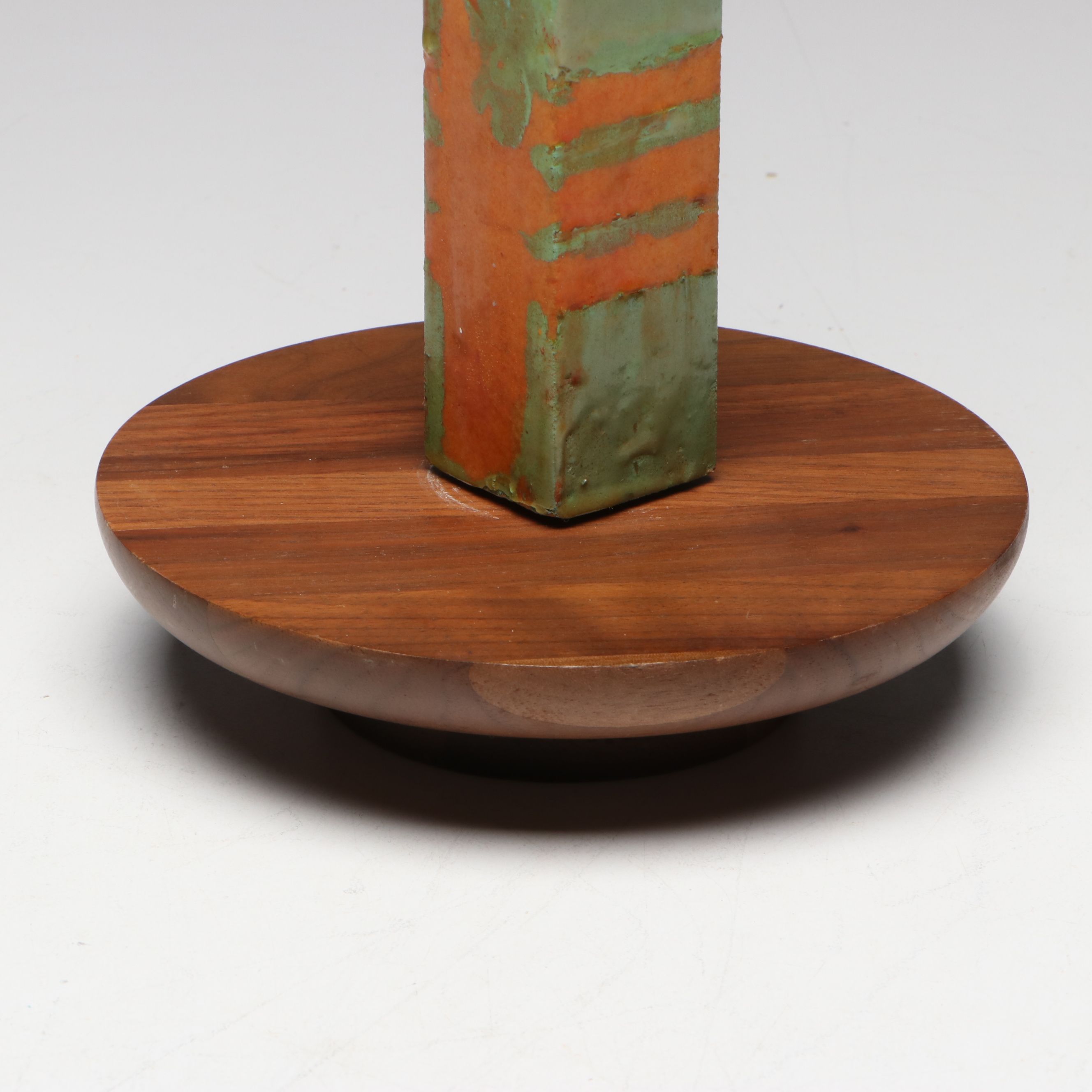 MCM Mixed Media Column Sculpture