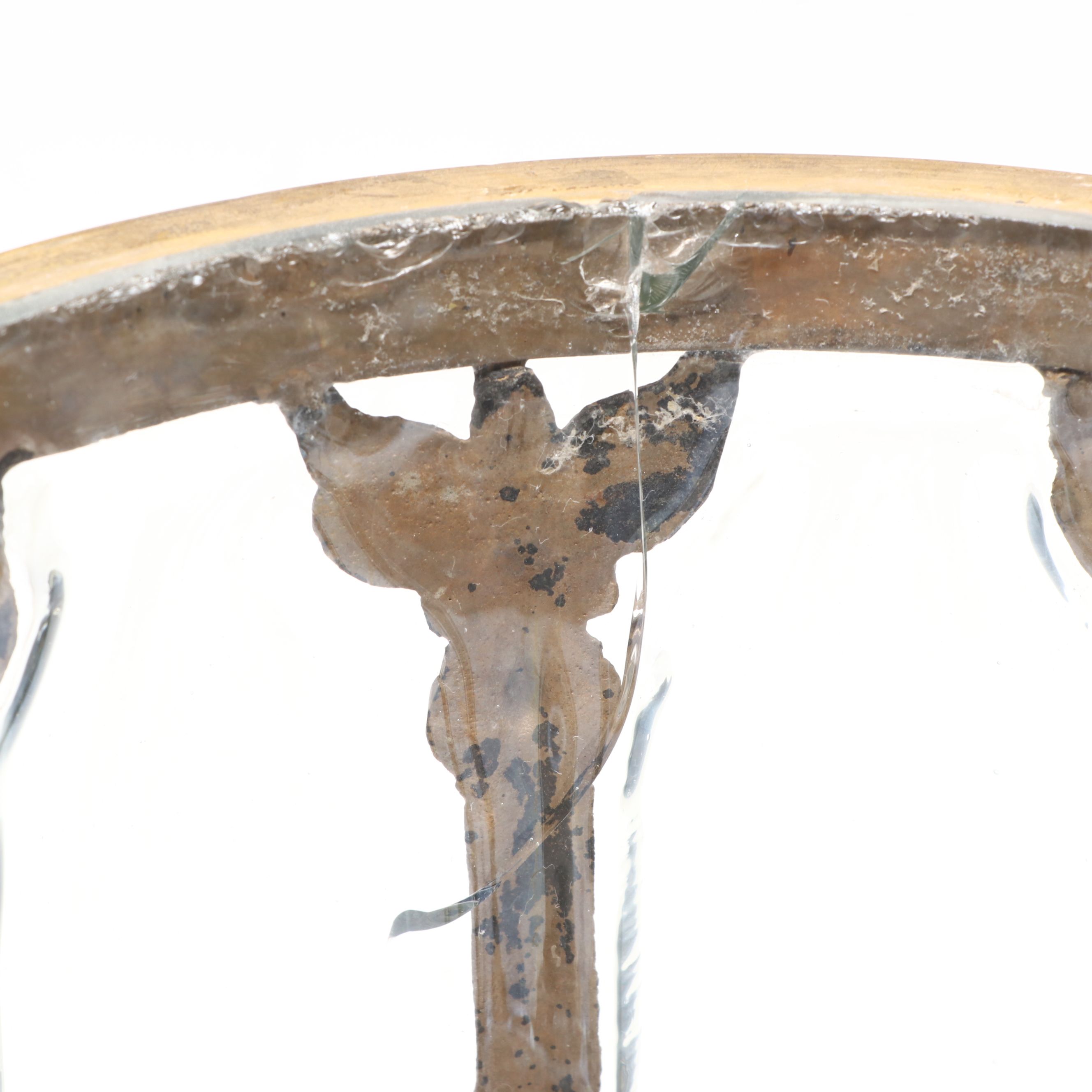 Brass Finish Blown Bubble Glass Apothecary Jars