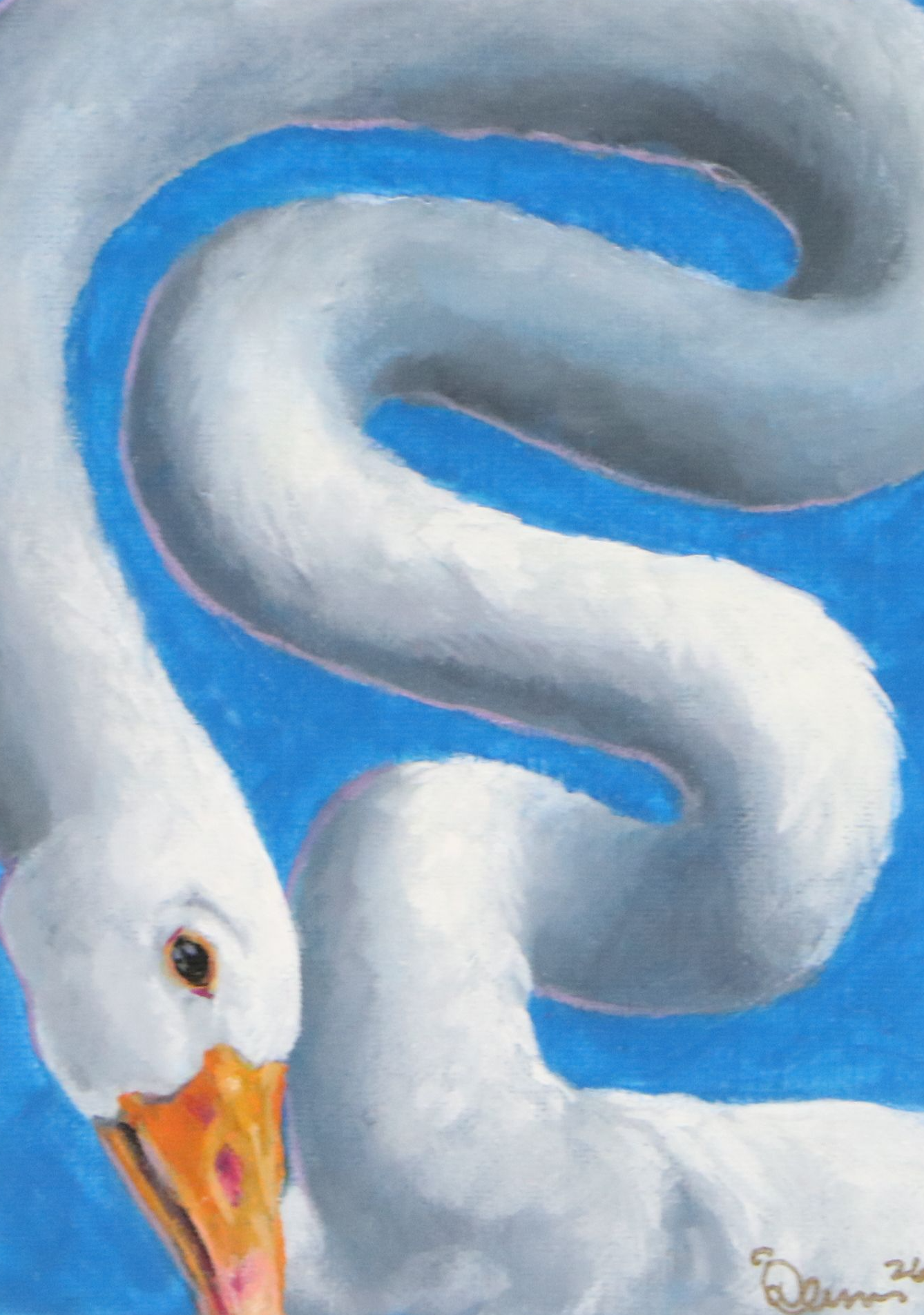 C. F. Dunn Oil Painting "Silly Goose III," 2026