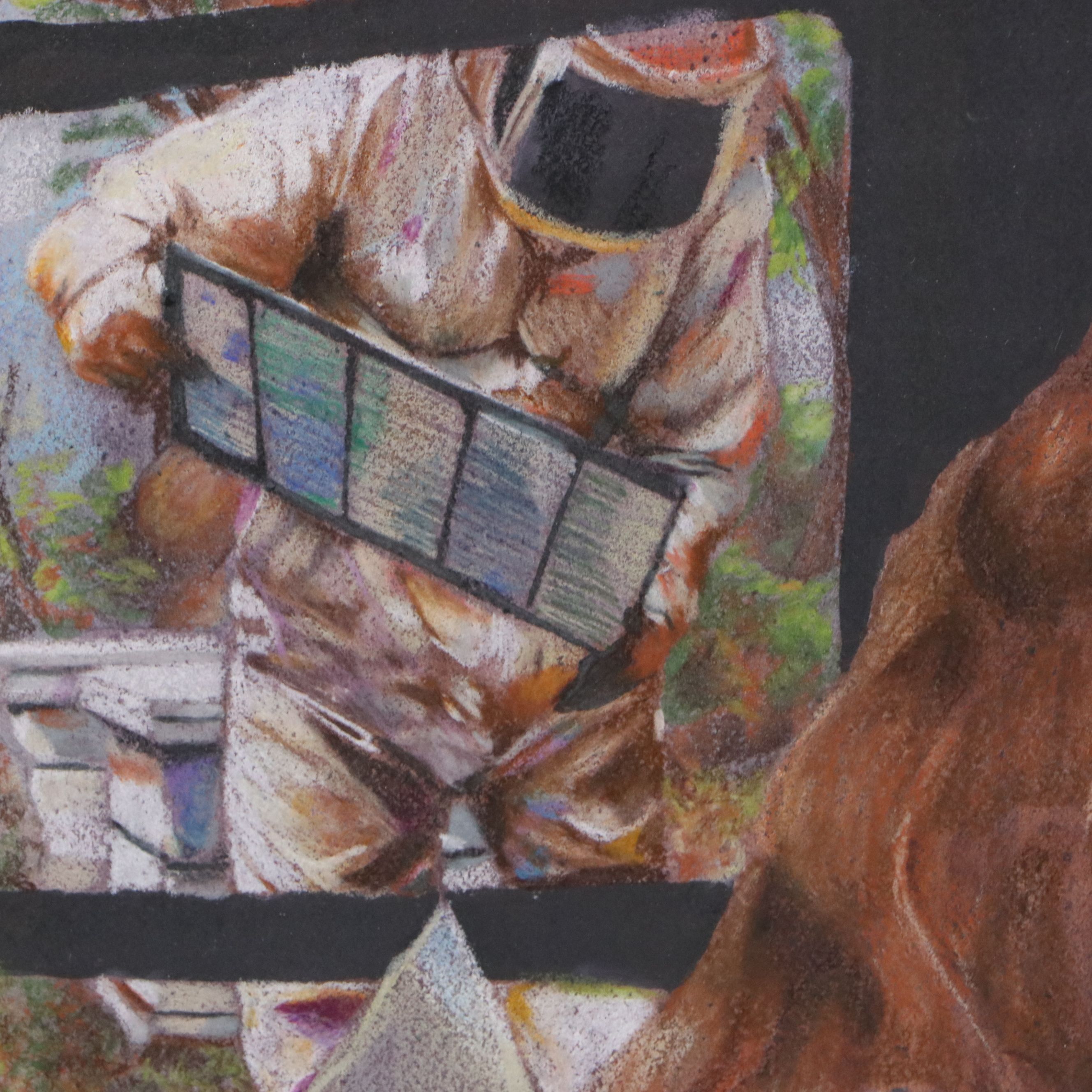 C. F. Dunn Mixed Media Painting "Bee-ology," 2013