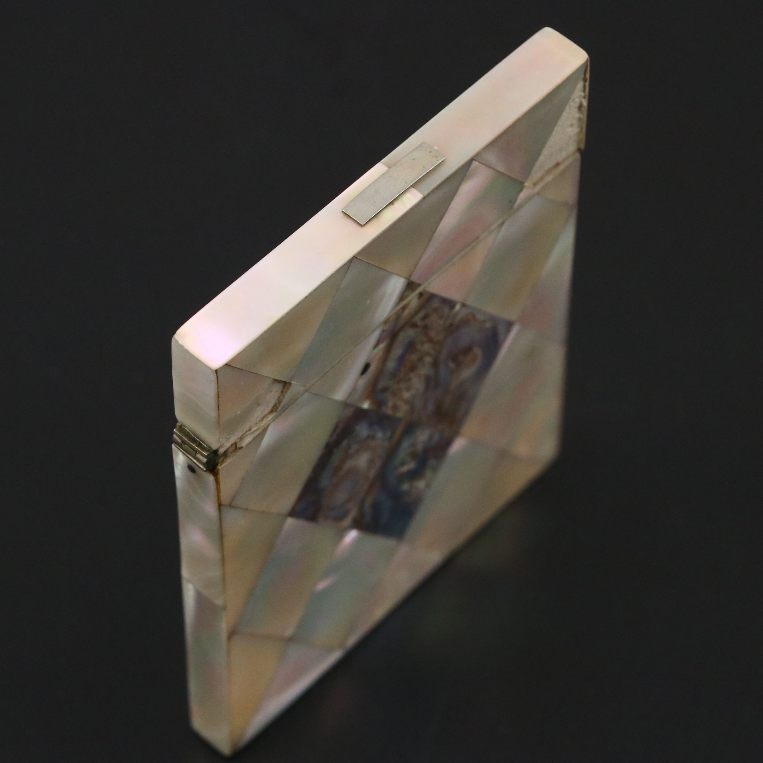 Antique Mother-of-Pearl and Abalone Calling Card Case