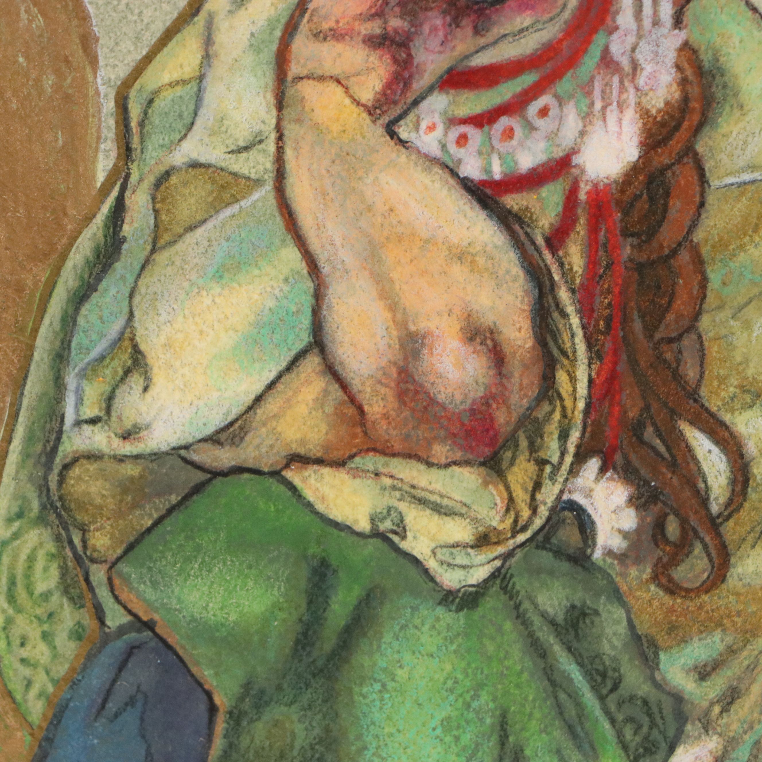 C.F. Dunn Mixed Media Painting "Desert Queen," 2015