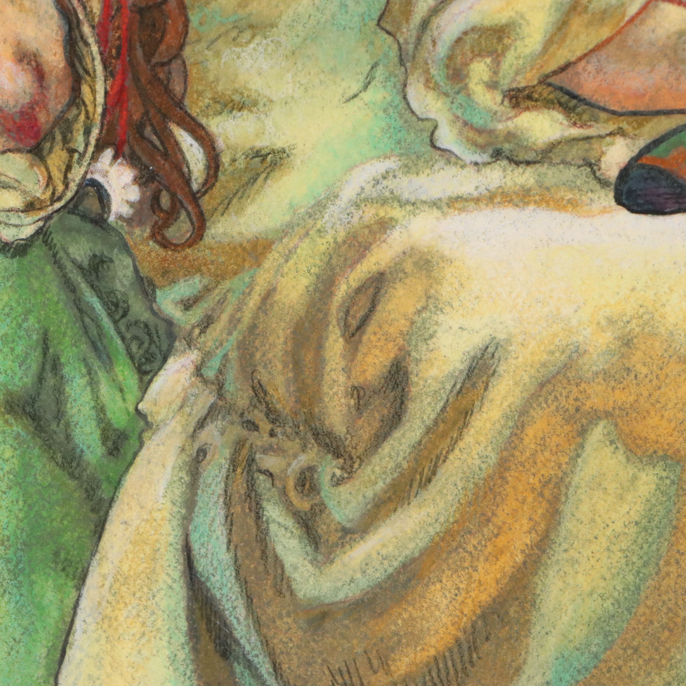 C.F. Dunn Mixed Media Painting "Desert Queen," 2015