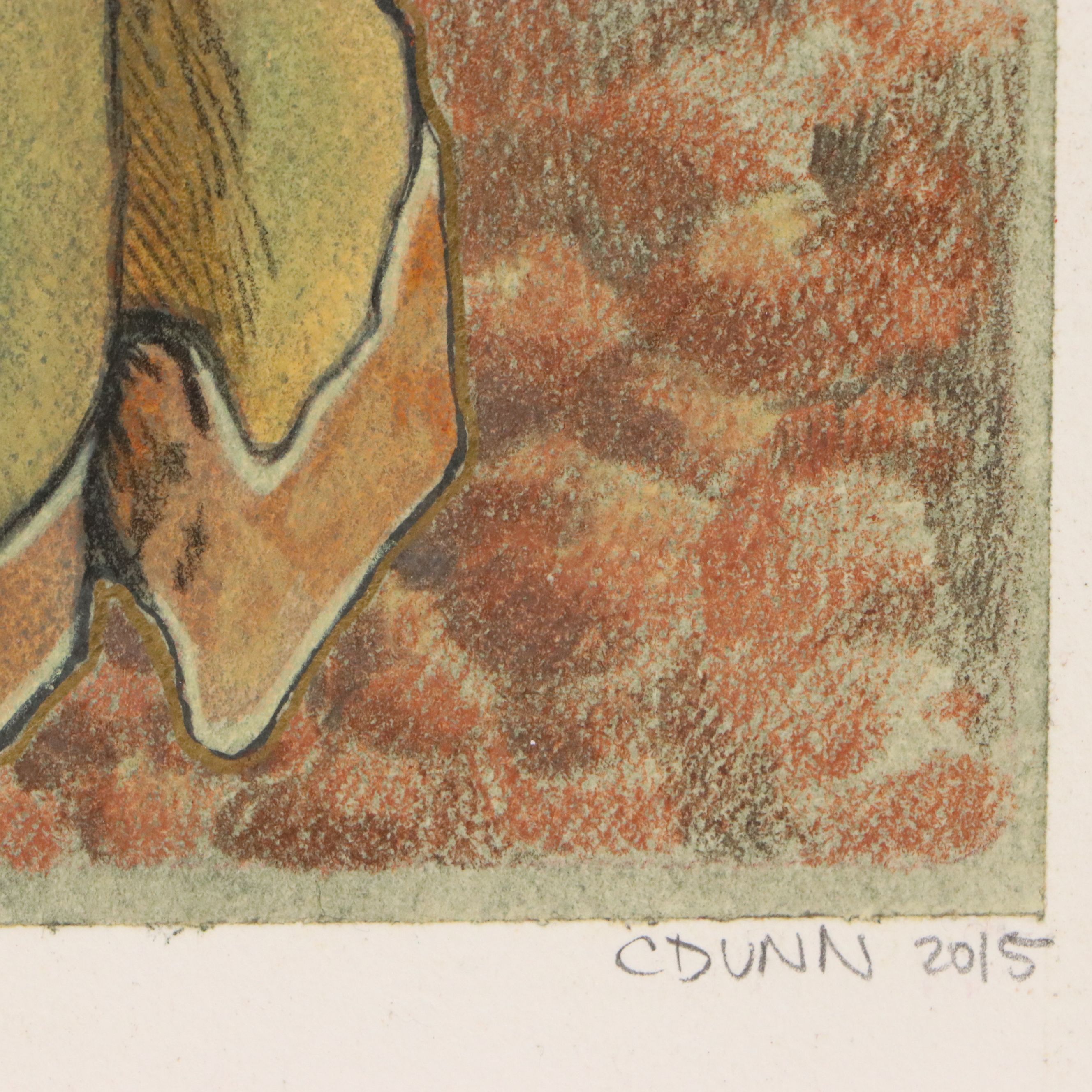 C.F. Dunn Mixed Media Painting "Desert Queen," 2015