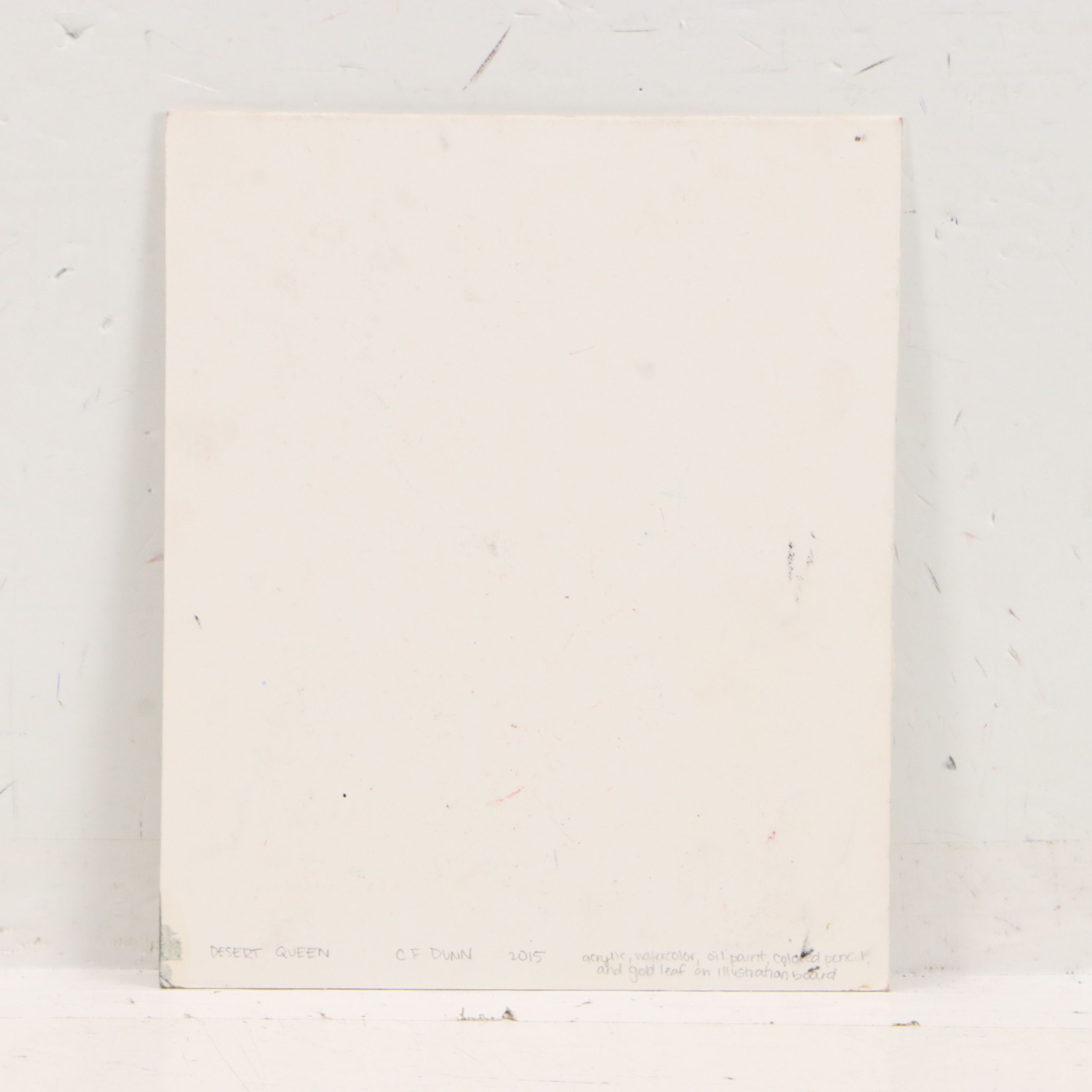 C.F. Dunn Mixed Media Painting "Desert Queen," 2015