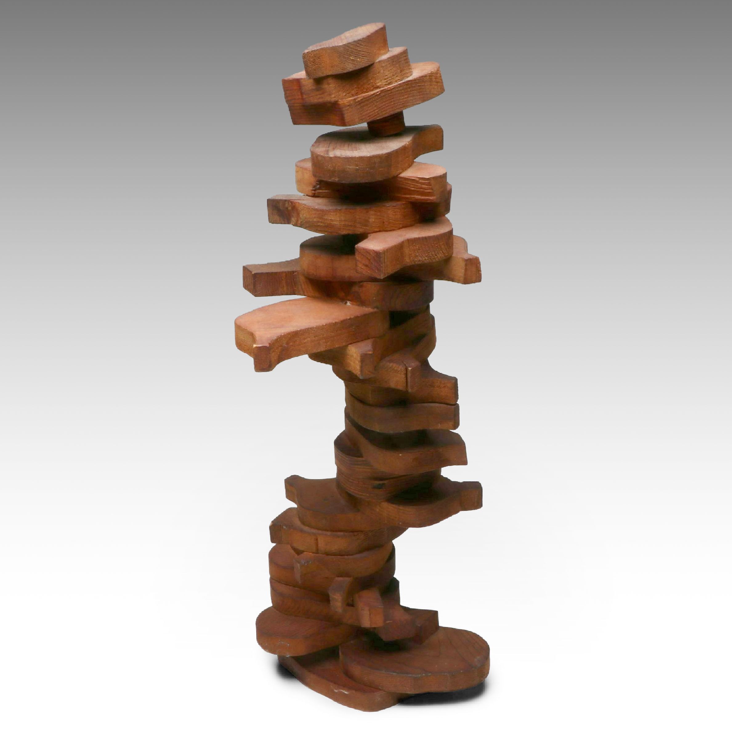 MCM Stacked Abstract Sculpture with Beverly Erschell Provenance