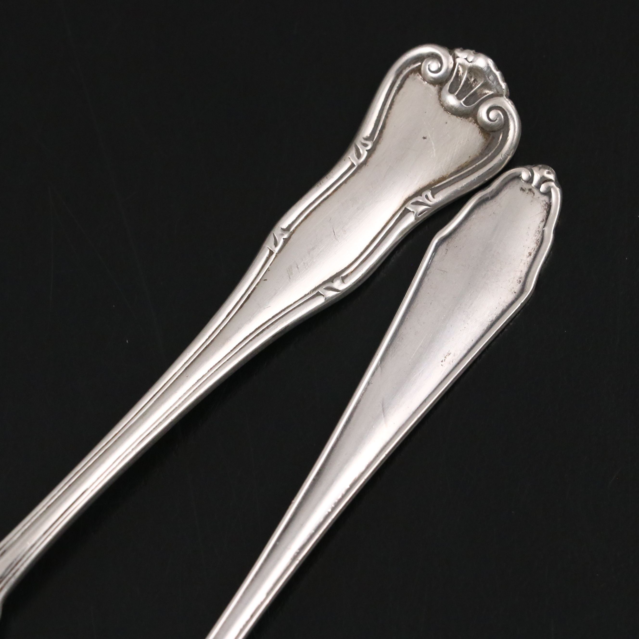 Tiffany & Co. "Provence" Sterling Silver Spreader with German 800 Silver Pieces