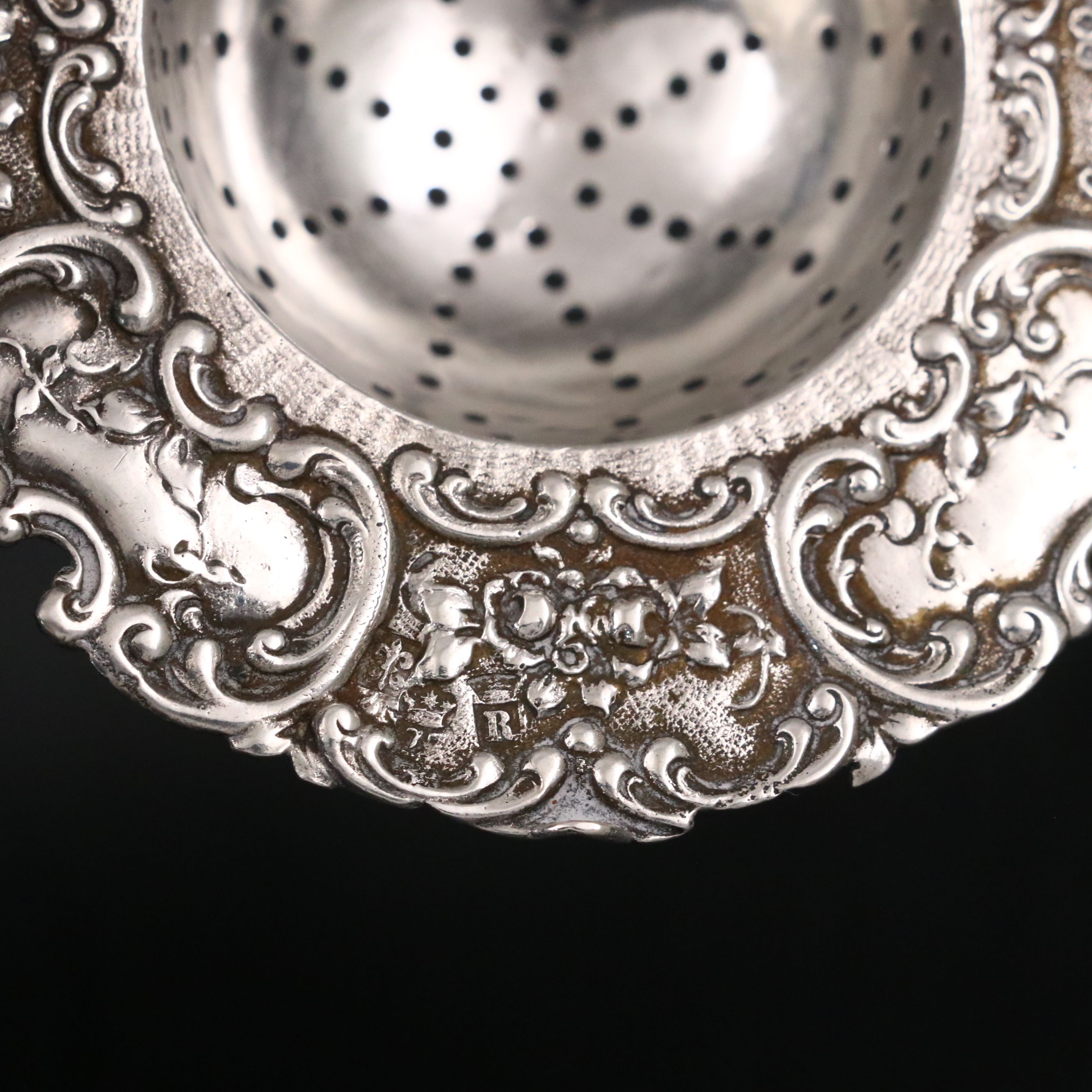 Tiffany & Co. "Provence" Sterling Silver Spreader with German 800 Silver Pieces