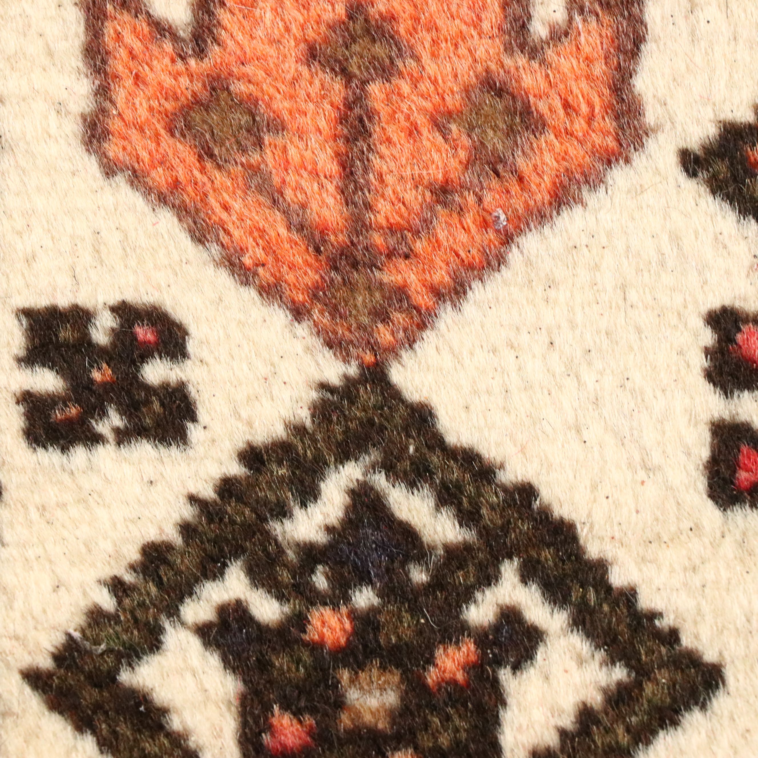 4'3 x 6'4 Hand-Knotted Persian Hamadan Area Rug