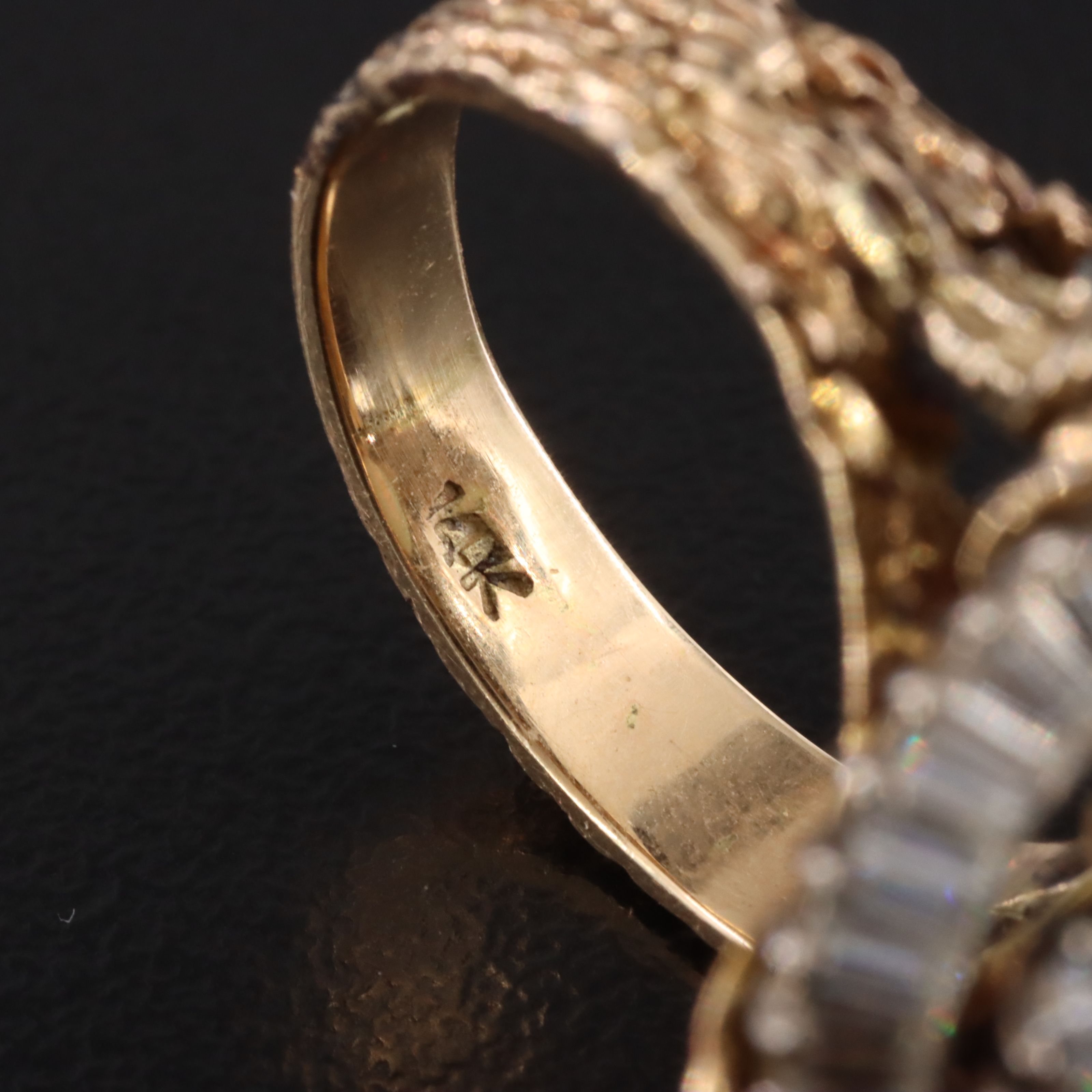 14K Opal and Diamond Ring