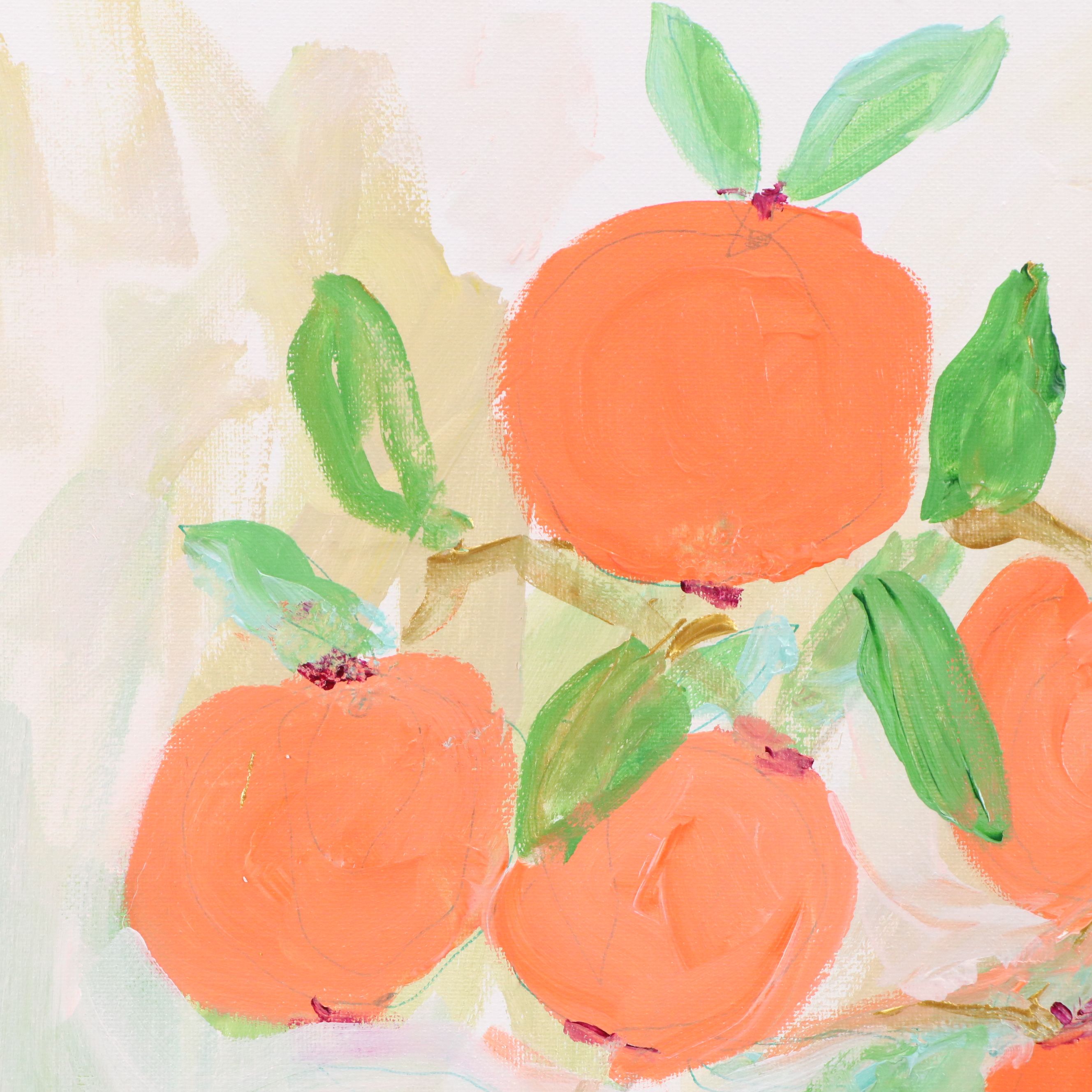 Kait Roberts Floral Acrylic Painting "Clementine," 2025