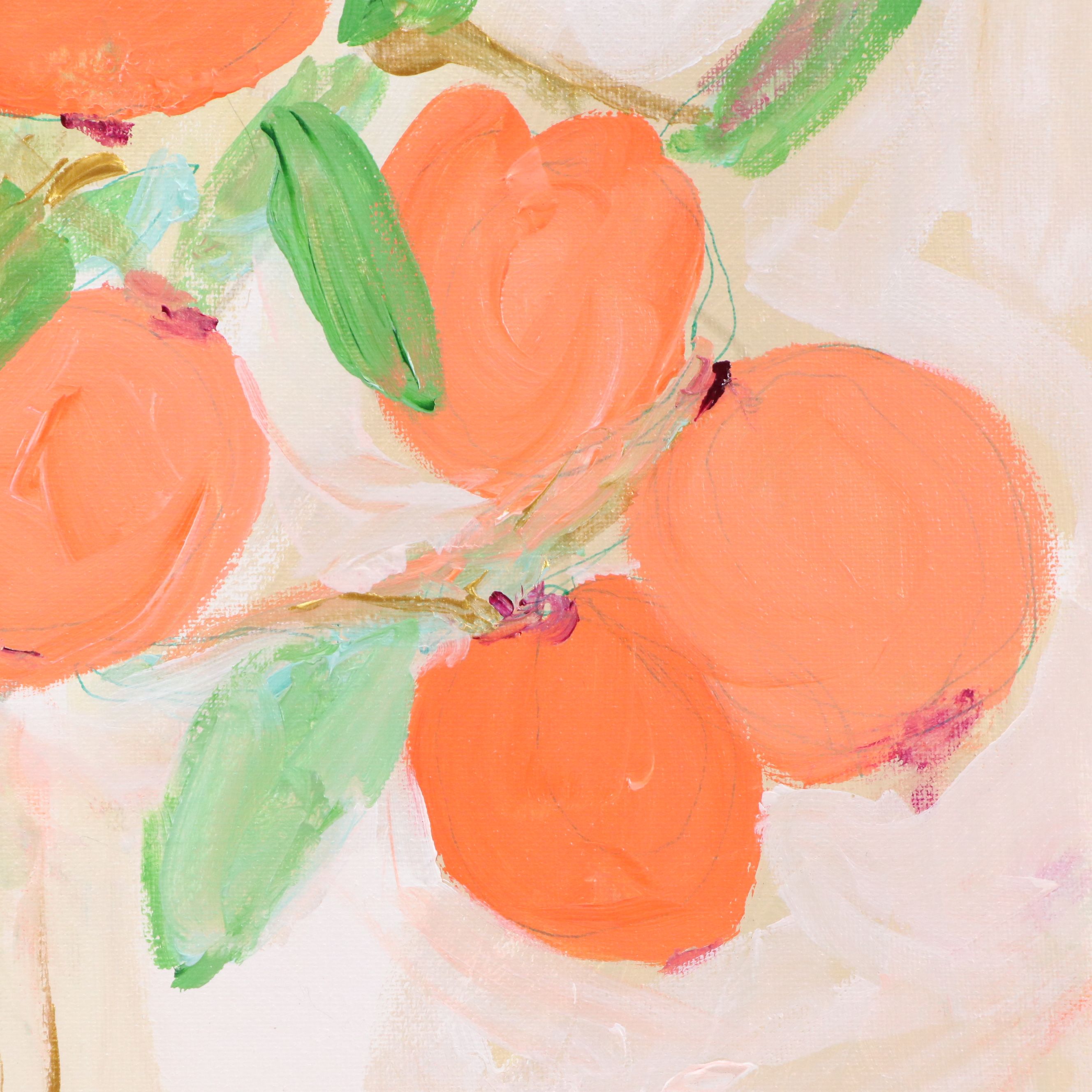 Kait Roberts Floral Acrylic Painting "Clementine," 2025
