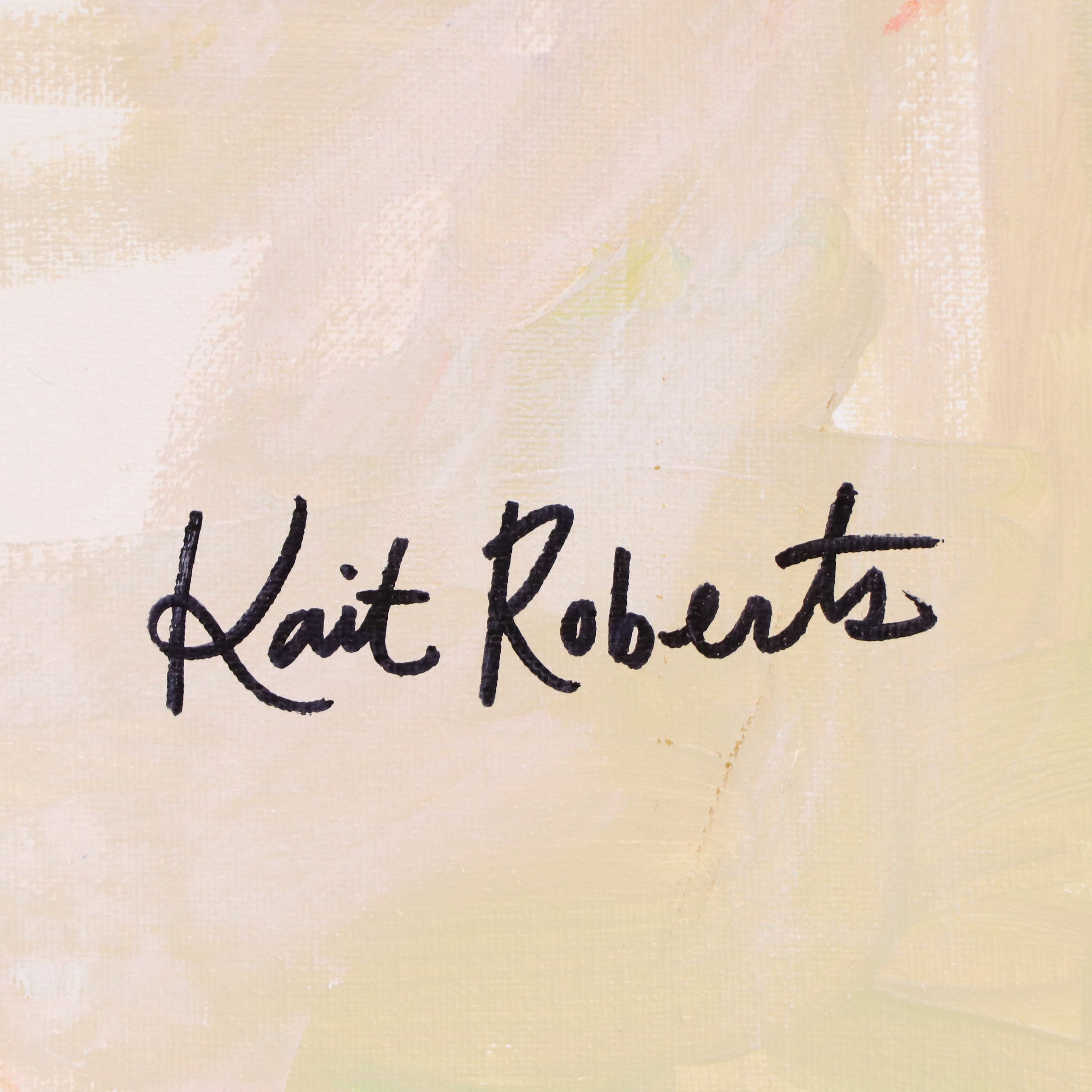 Kait Roberts Floral Acrylic Painting "Clementine," 2025