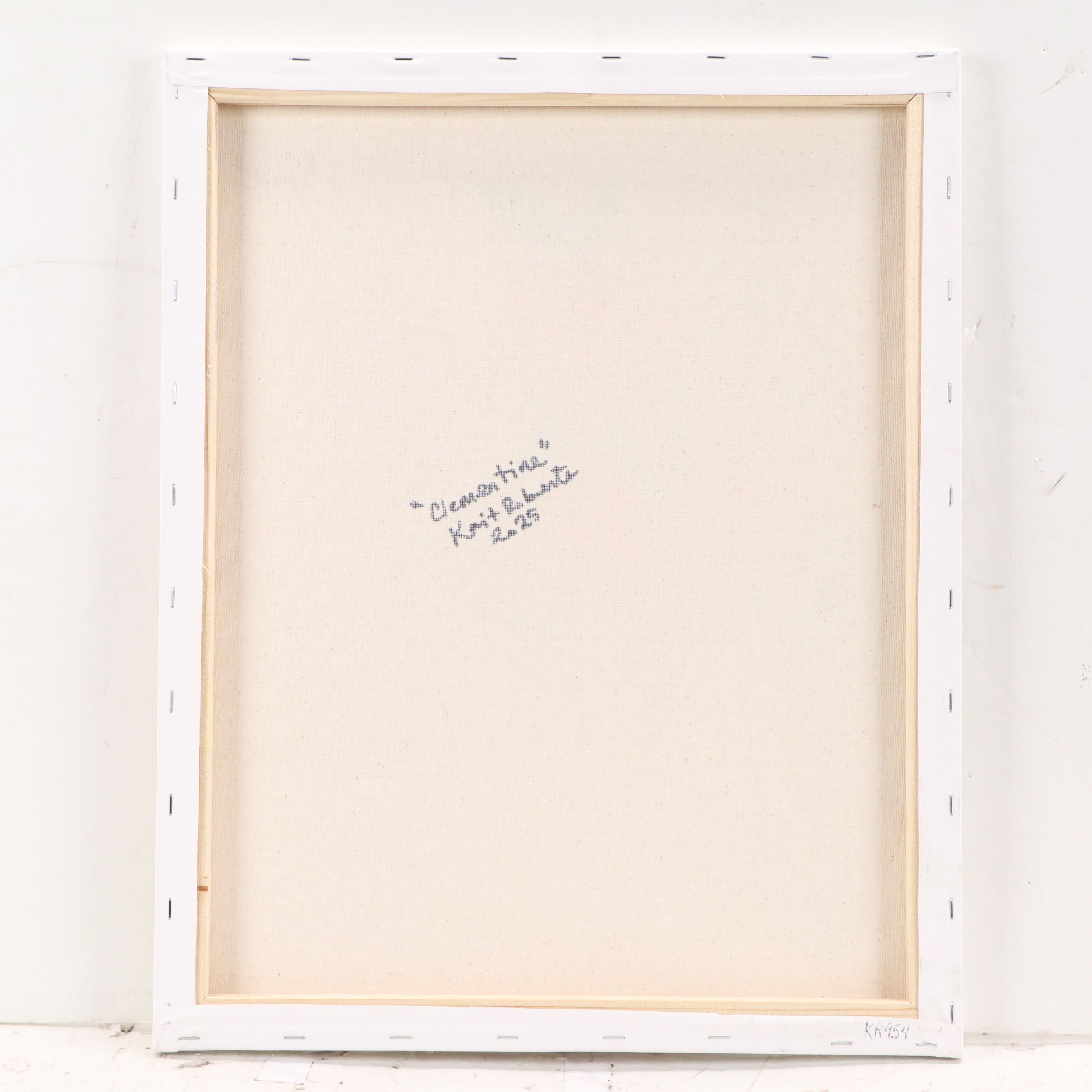 Kait Roberts Floral Acrylic Painting "Clementine," 2025