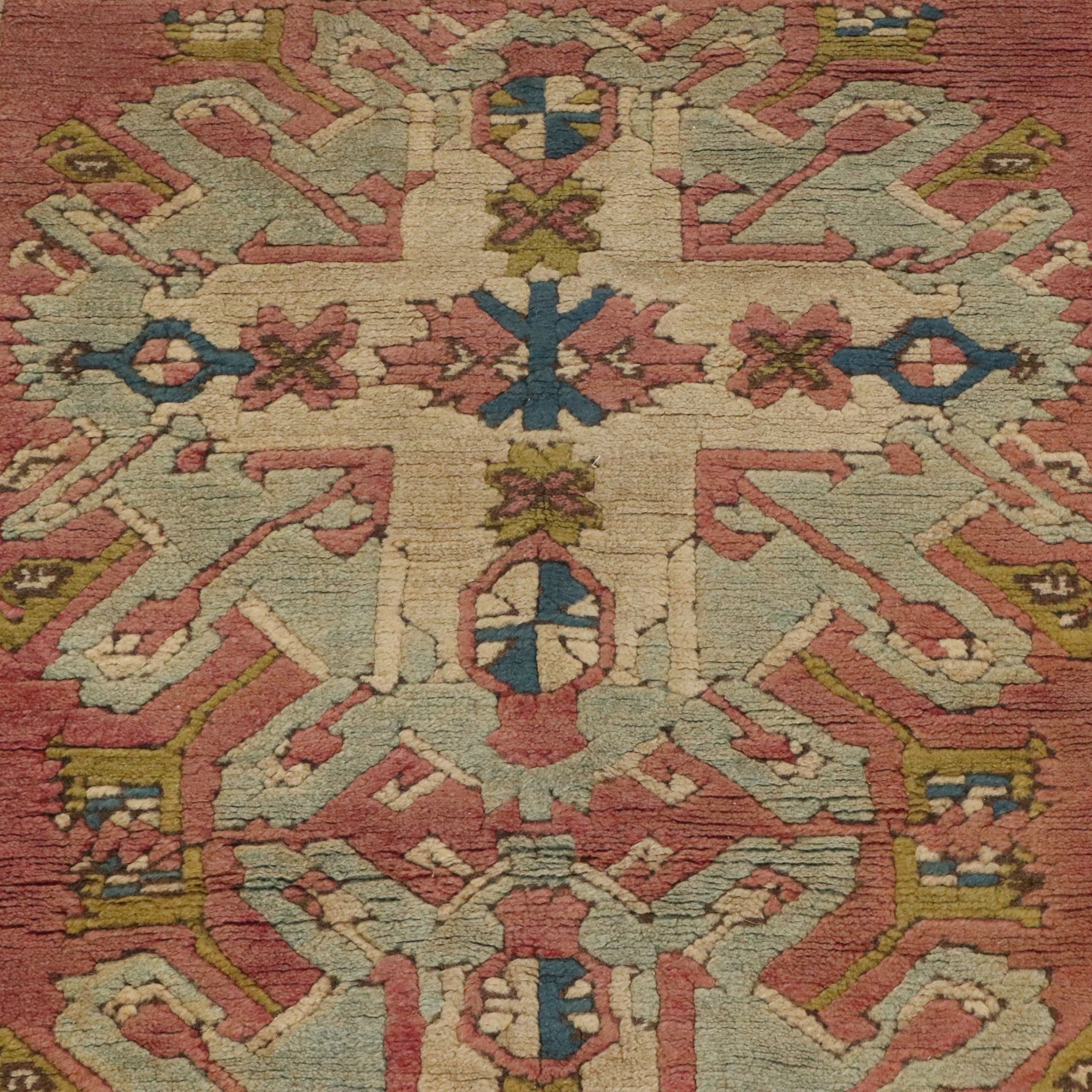 4'1 x 6'5 Hand-Knotted Caucasian Karabagh Area Rug