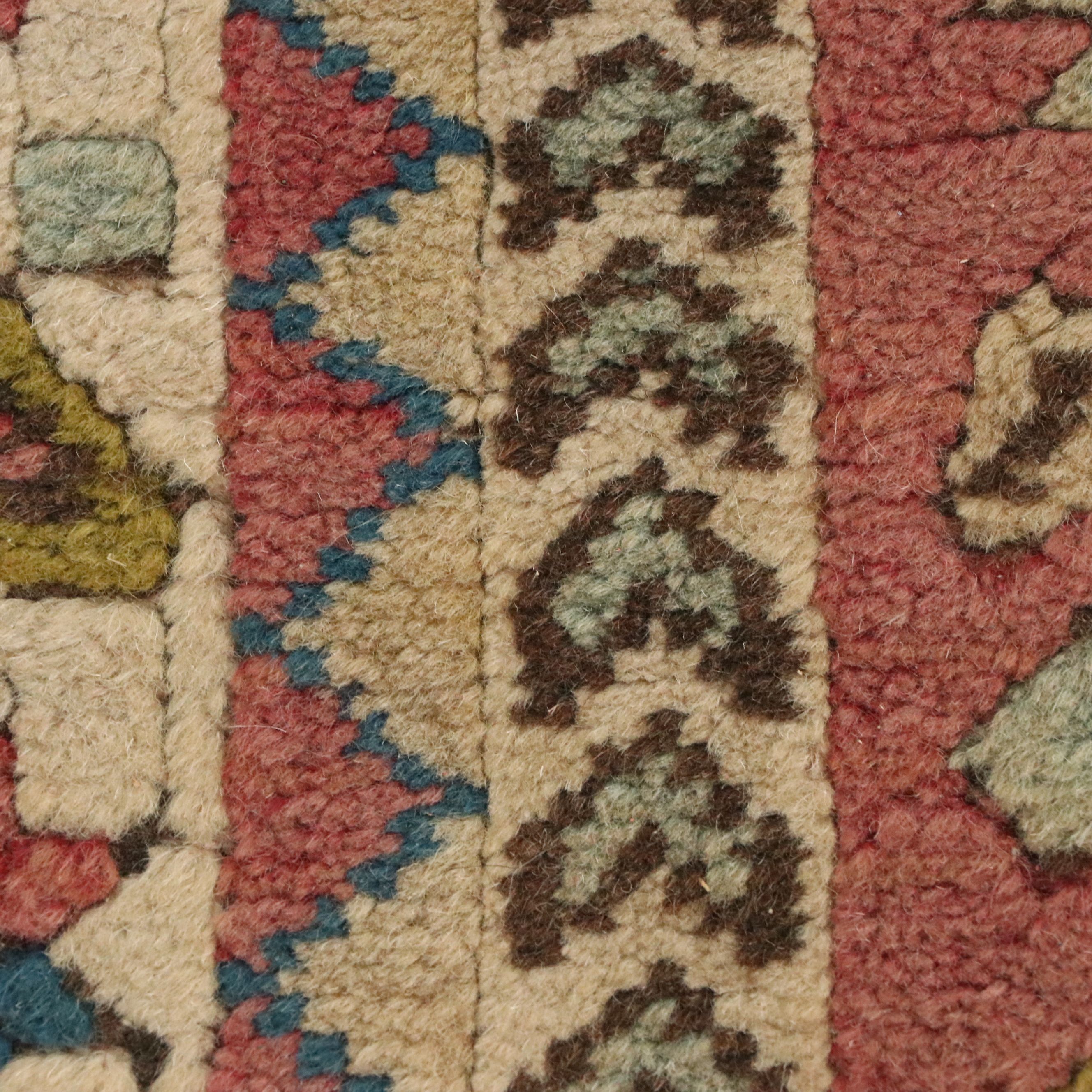 4'1 x 6'5 Hand-Knotted Caucasian Karabagh Area Rug