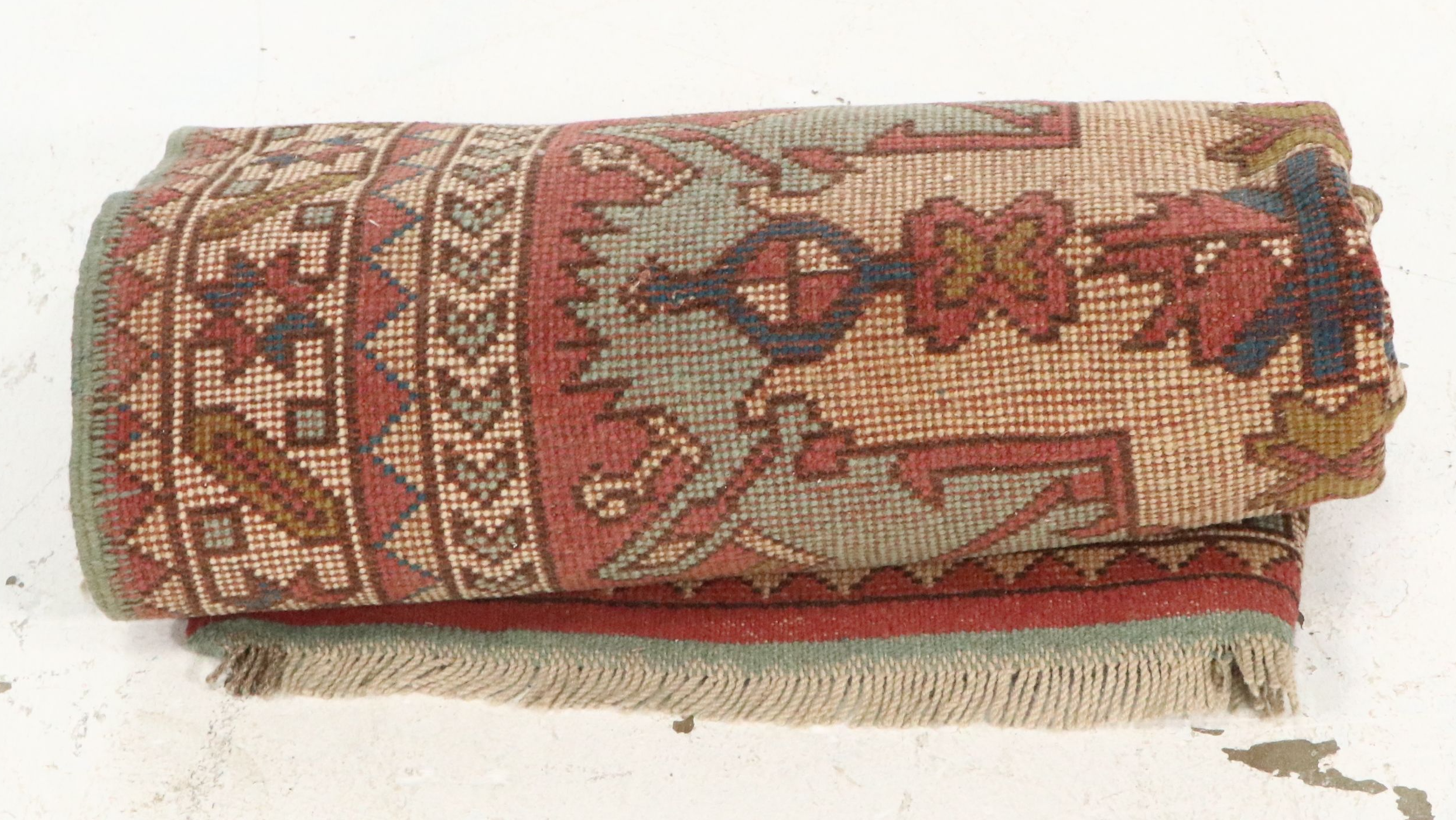 4'1 x 6'5 Hand-Knotted Caucasian Karabagh Area Rug