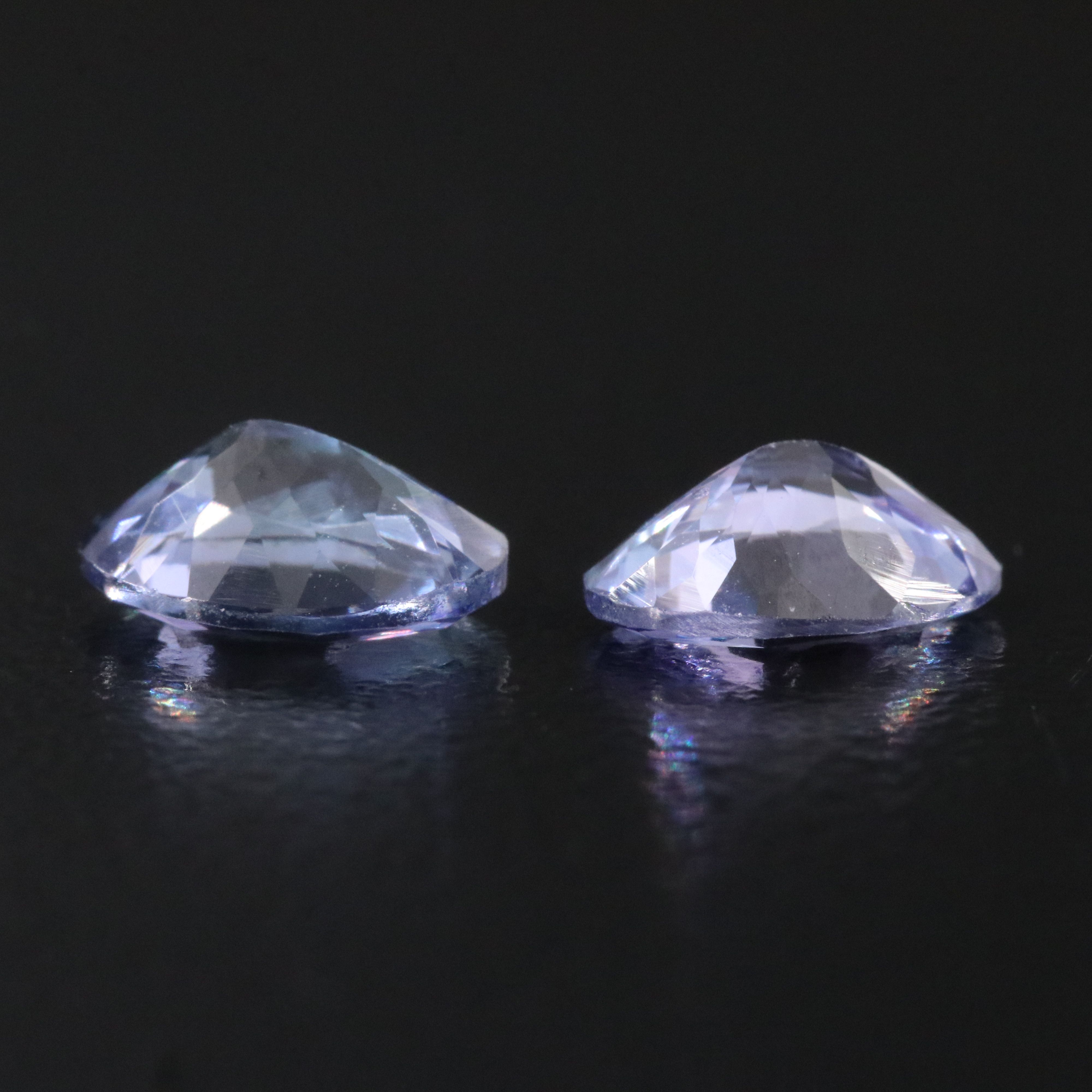 Loose 2.34 CTW Tanzanite Pair