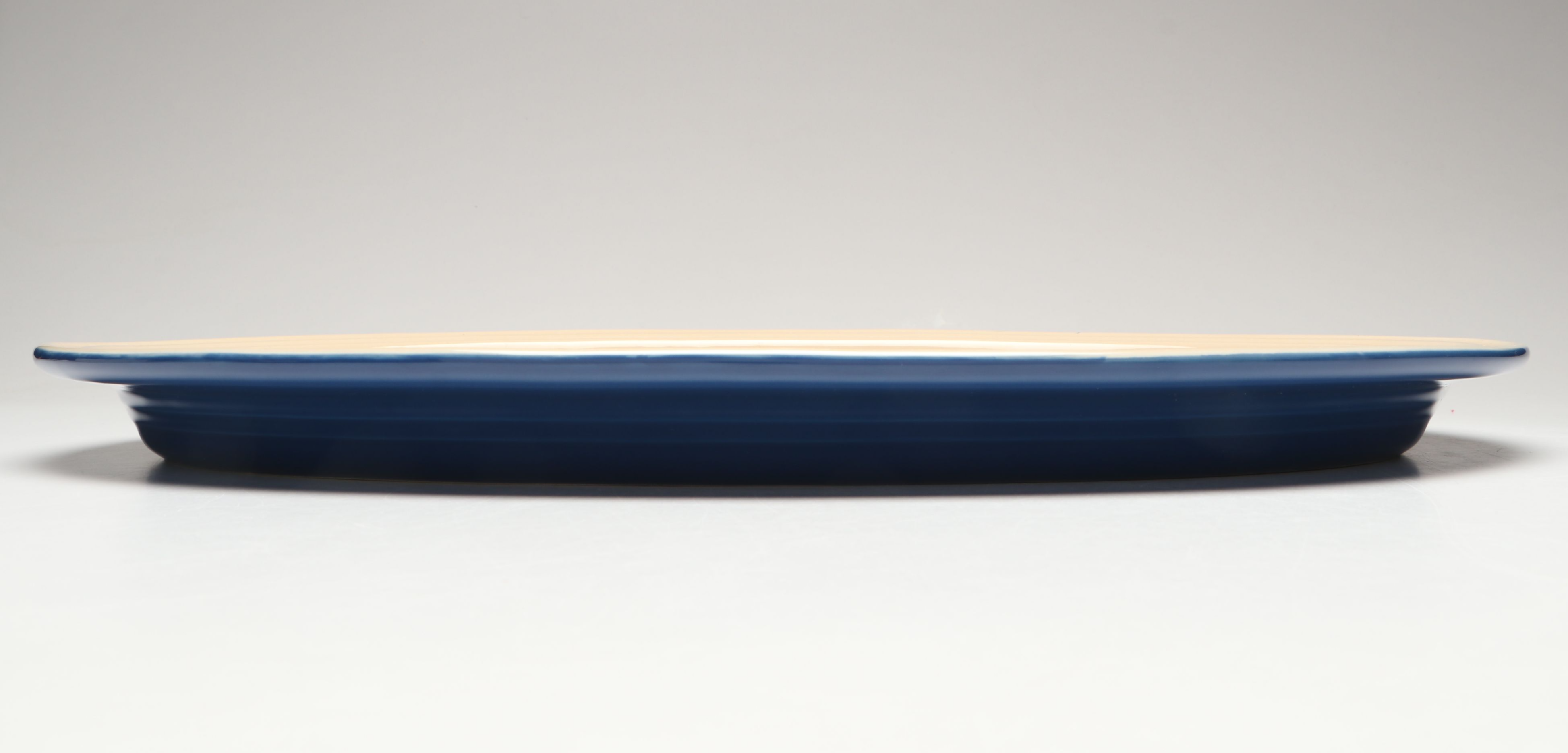 Le Creuset Blue French Ceramic Oval Serving Platter, 2004