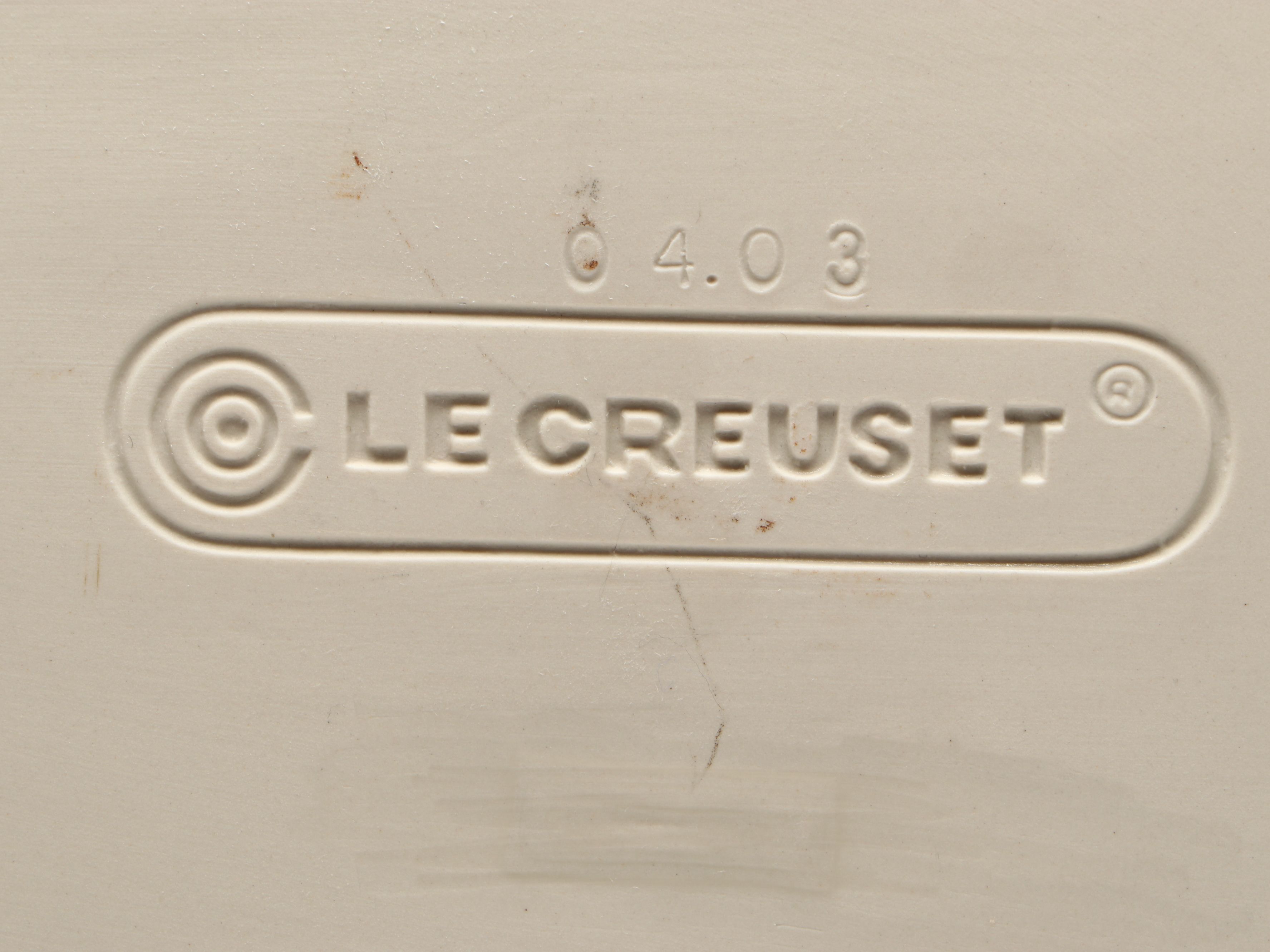 Le Creuset Blue French Ceramic Oval Serving Platter, 2004