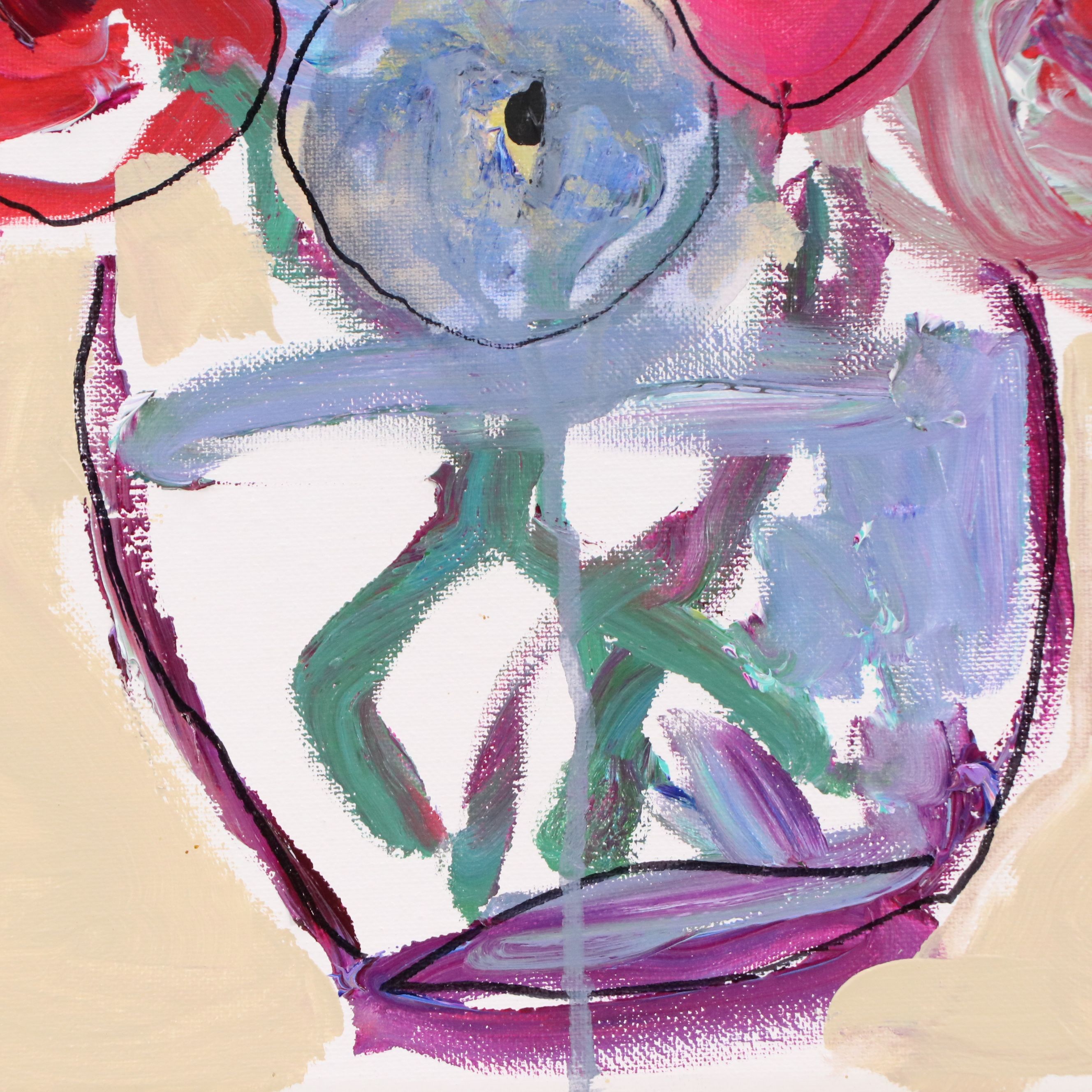 Kait Roberts Floral Acrylic Painting "Stand by Me," 2025