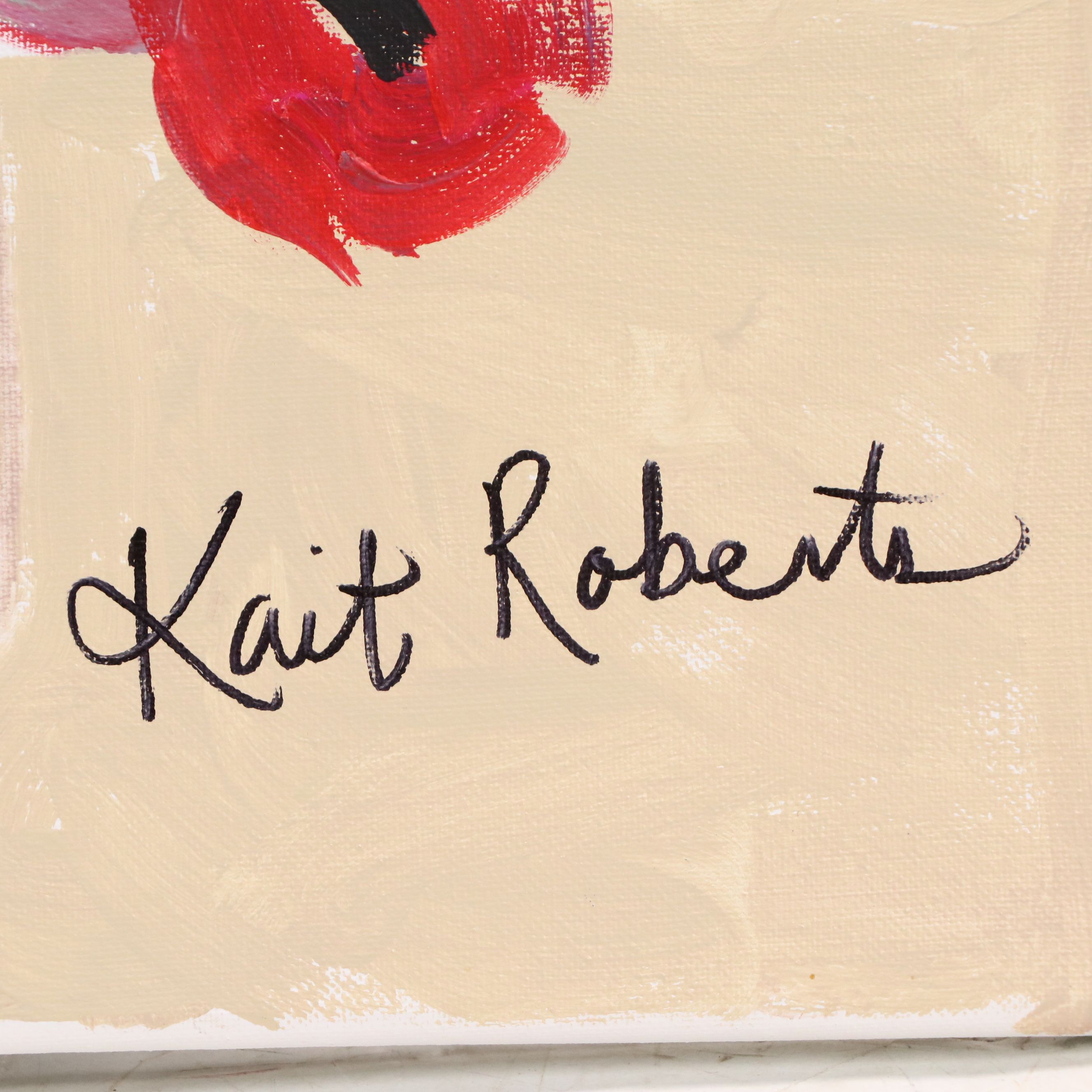 Kait Roberts Floral Acrylic Painting "Stand by Me," 2025