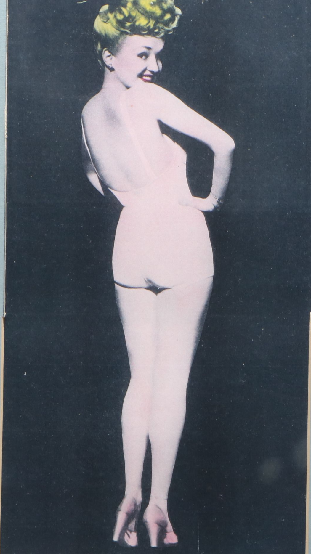 Betty Grable and Dottie Lamour Autographs with Pinup Print, 1944