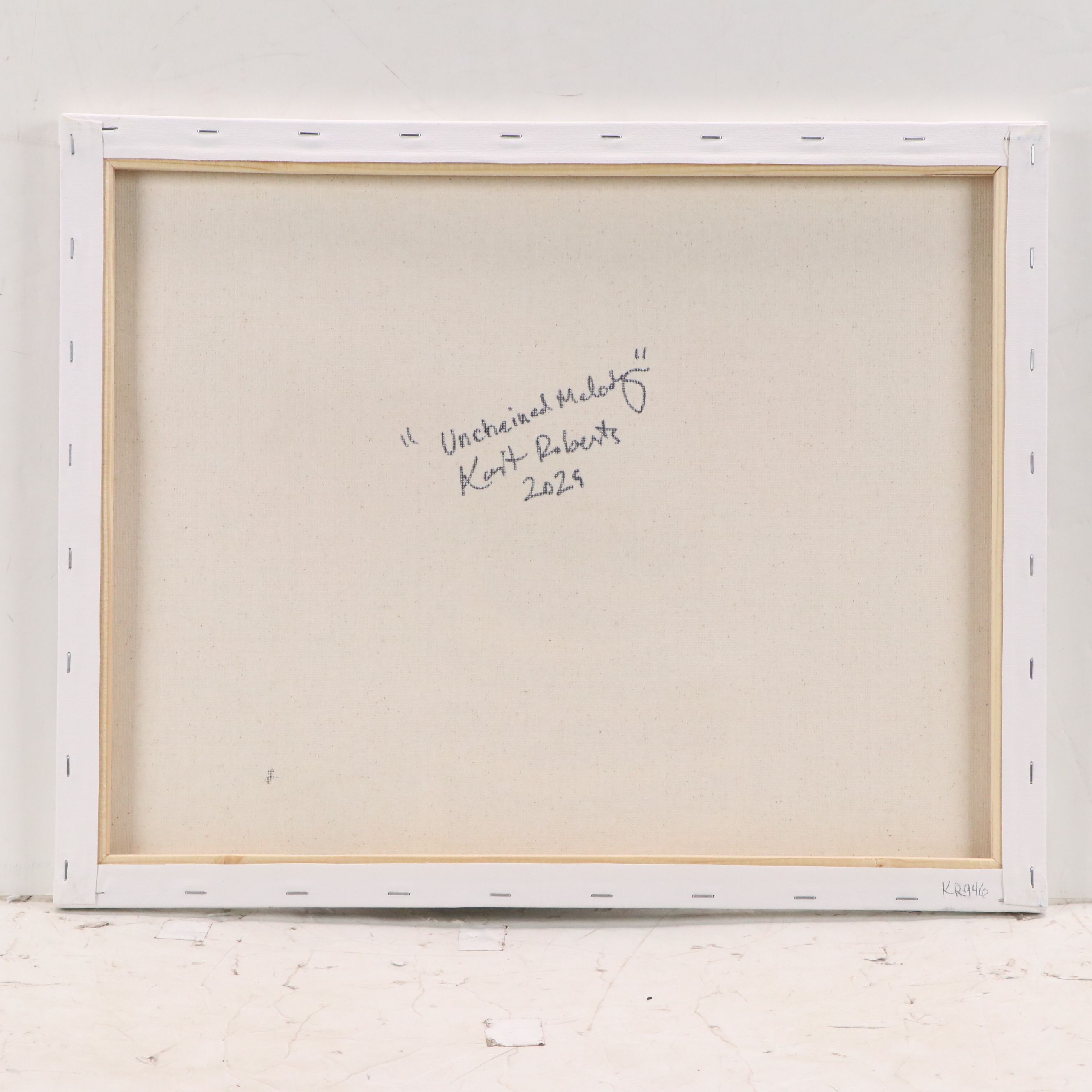 Kait Roberts Floral Acrylic Painting "Breakfast at Tiffany's," 2025