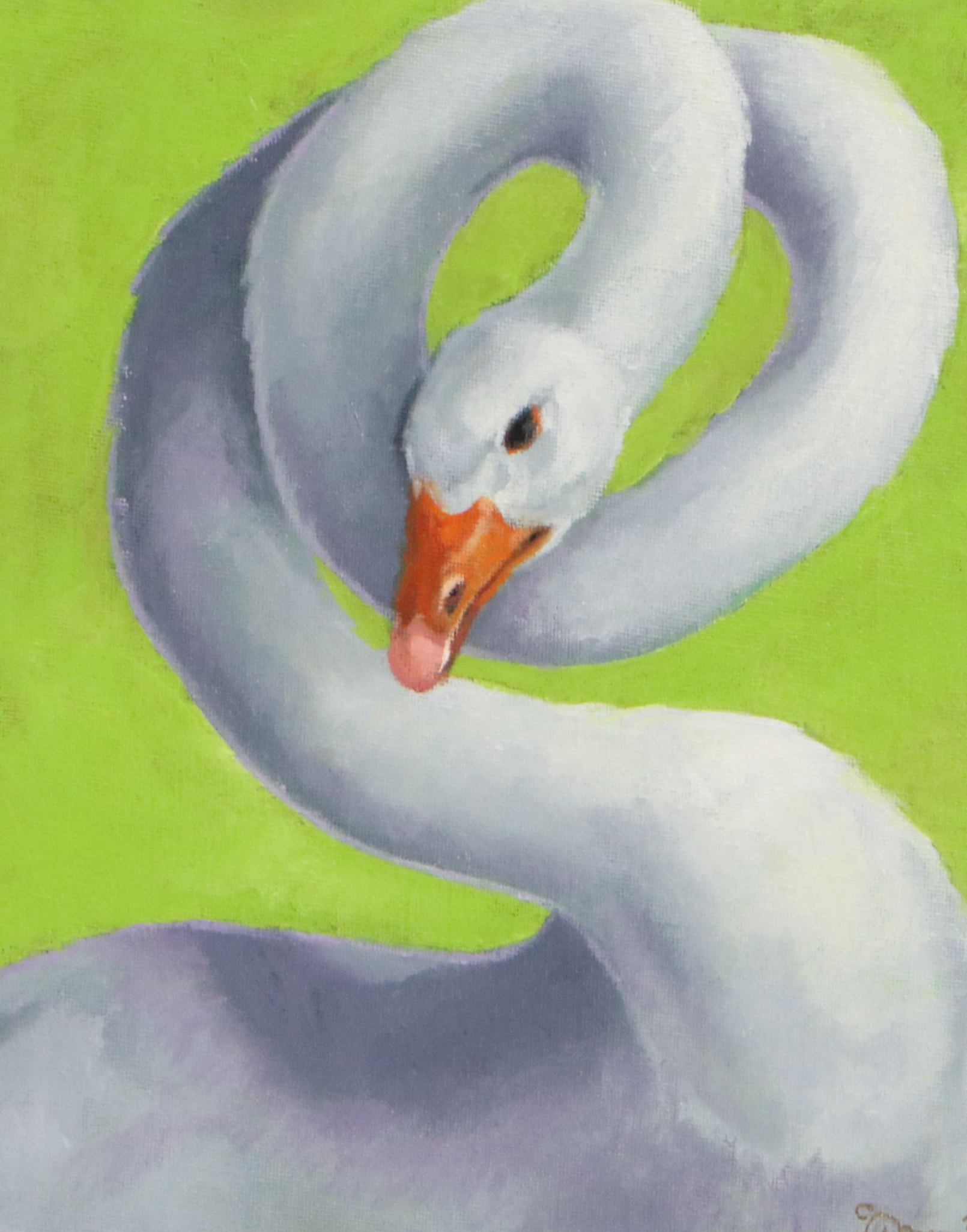 C. F. Dunn Oil Painting "Silly Goose II," 2026