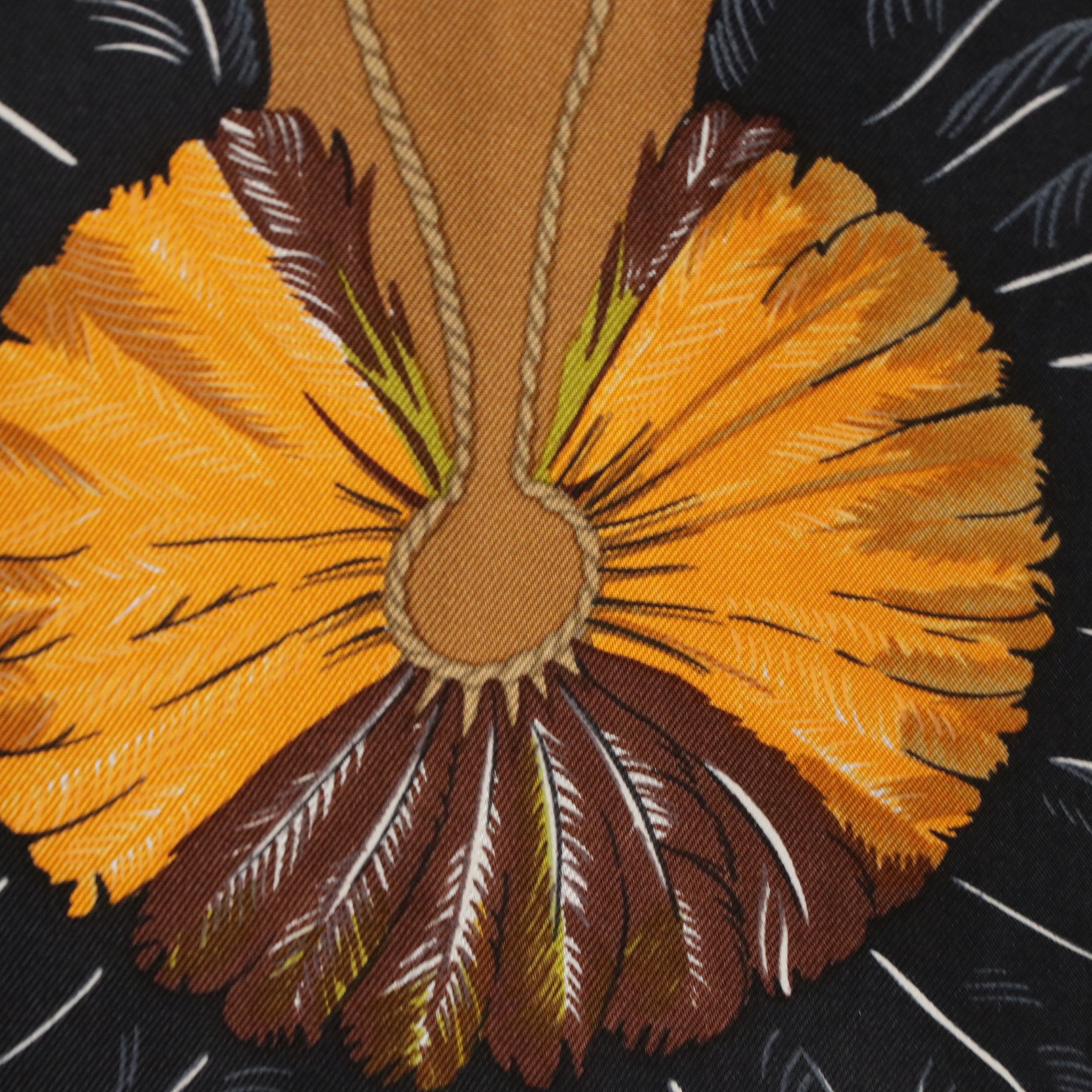 Hermès "Brazil" Cowl Neck Sweater Dress in Silk Twill and Knit Blend