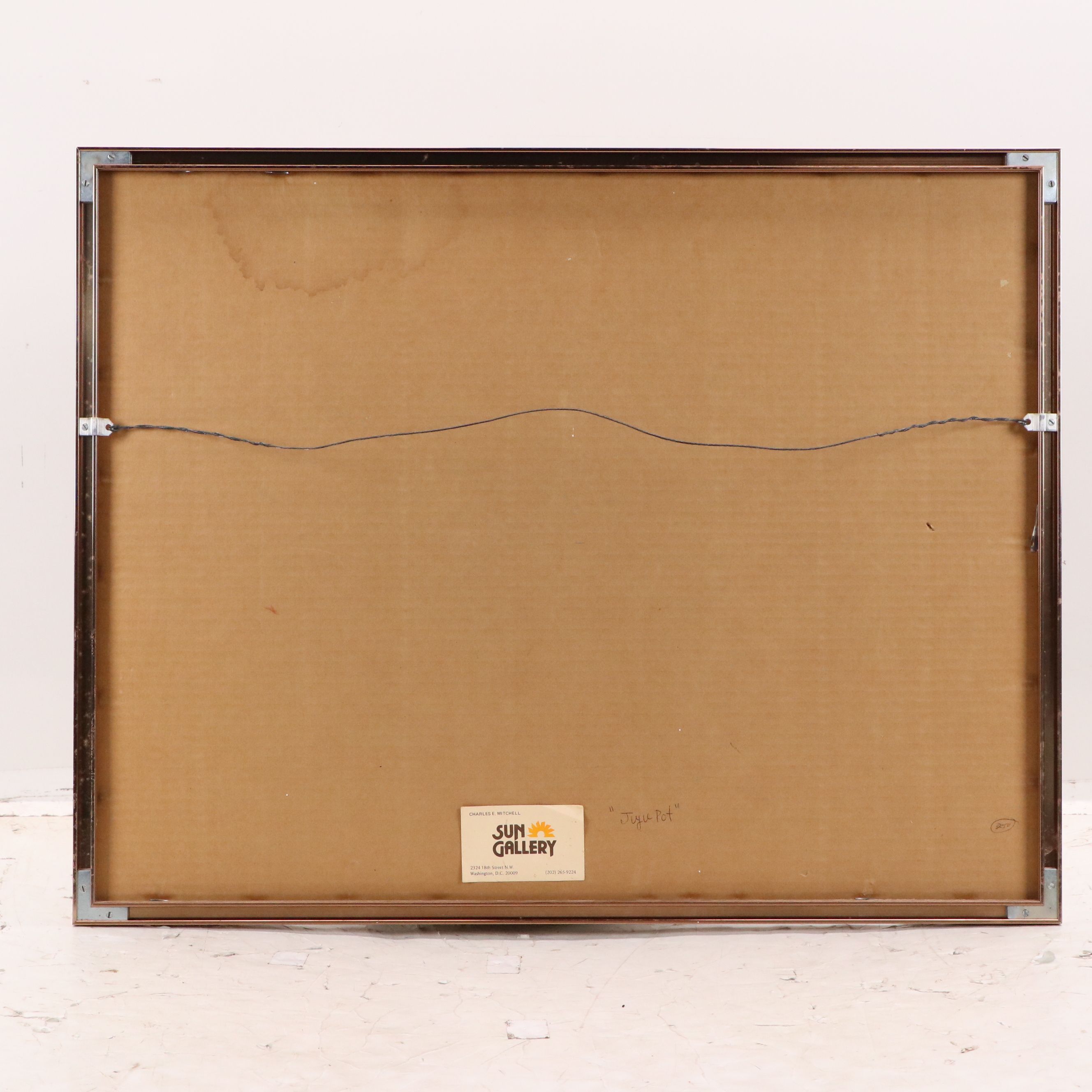 Charles Milchell Drawing of Magical Seated Figure, Late 20th Century