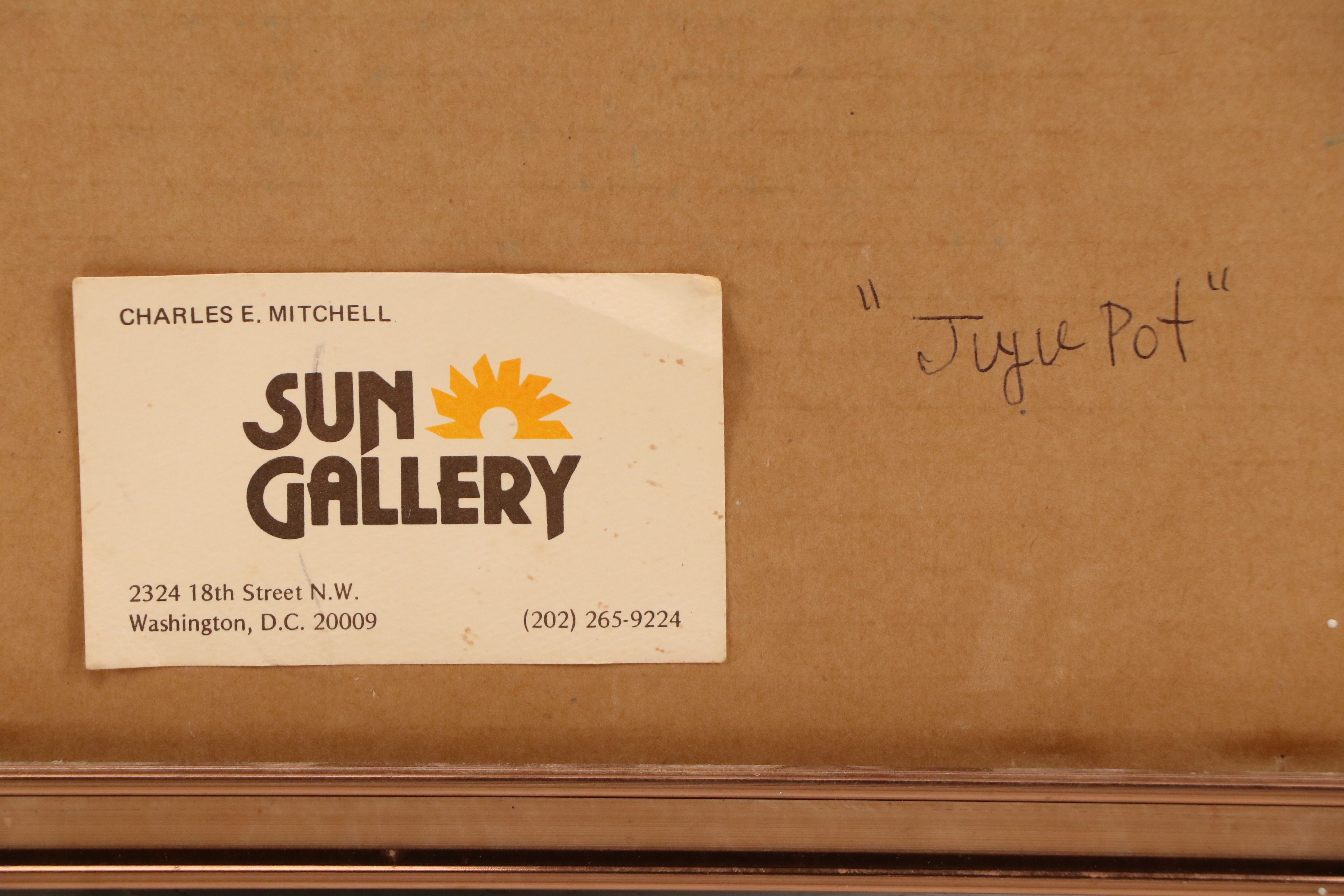 Charles Milchell Drawing of Magical Seated Figure, Late 20th Century