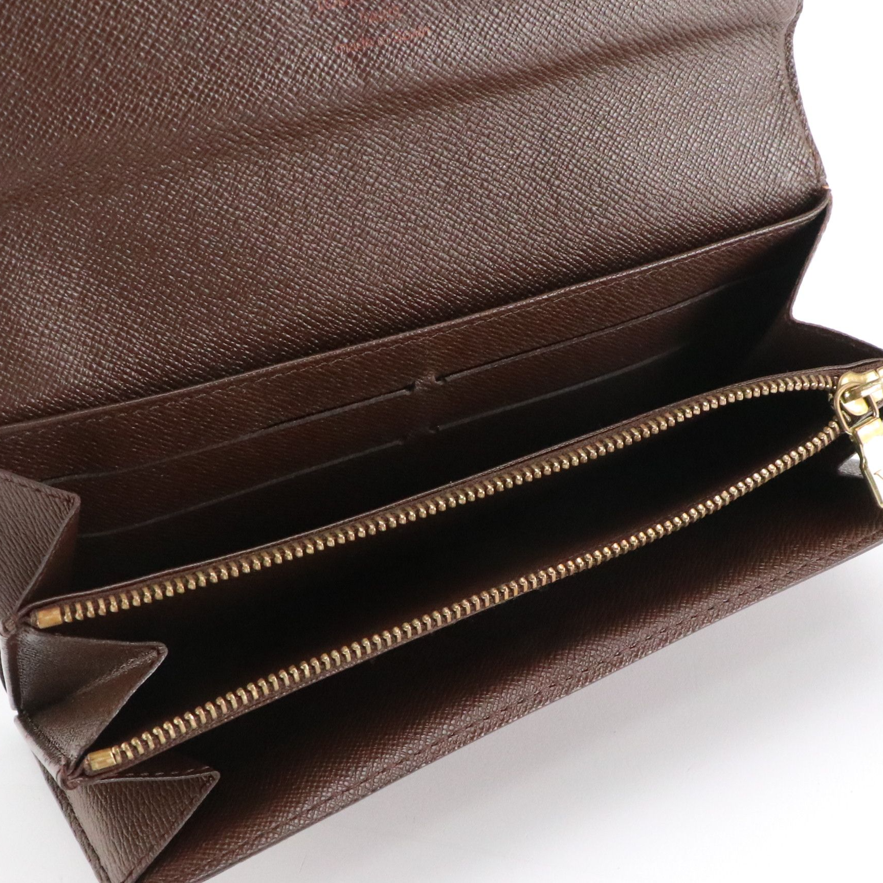 Louis Vuitton Sarah Wallet in Damier Ebene Canvas