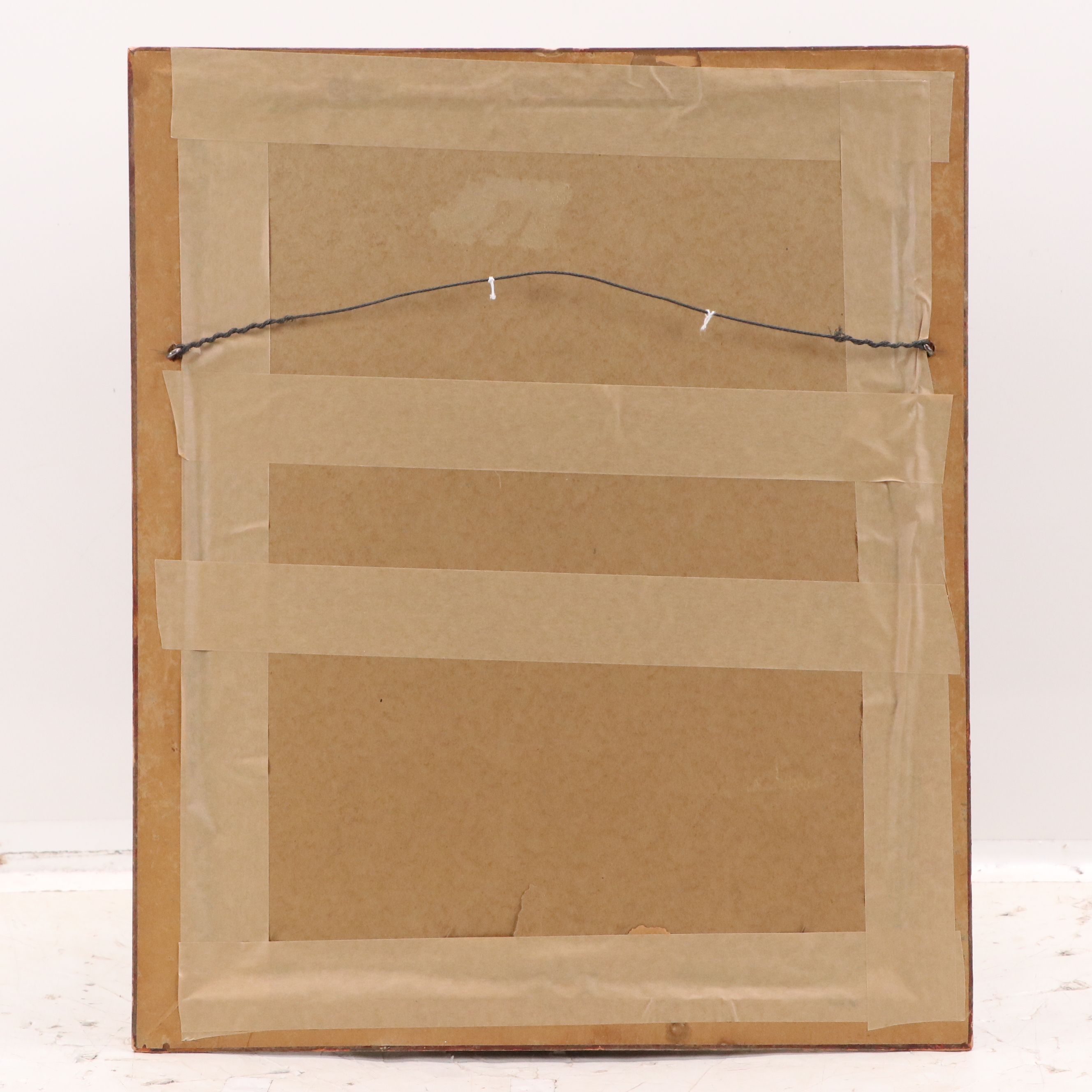 Expressionist Oil Painting of Female Nude, Mid to Late 20th Century