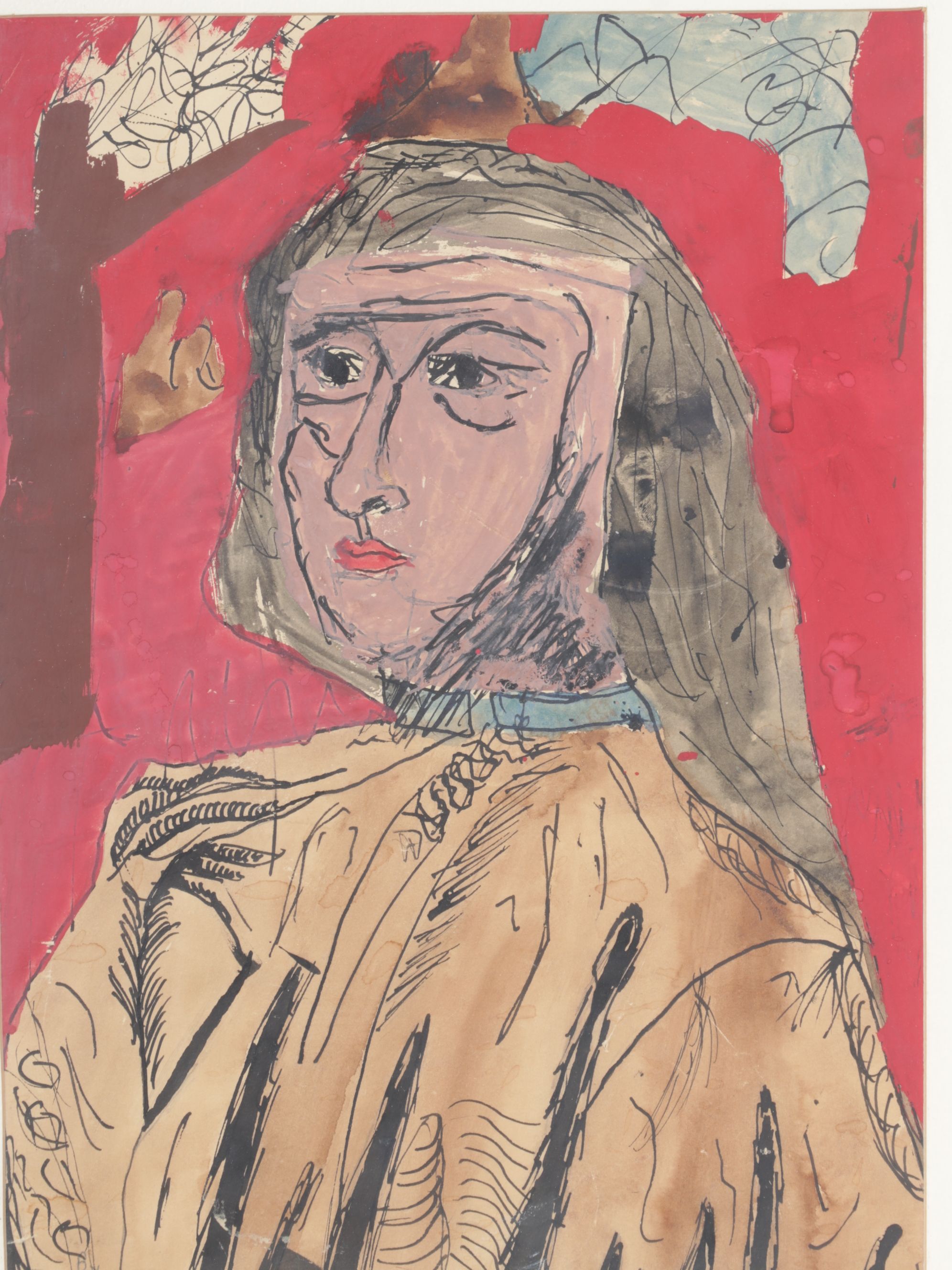 Don Chambers Cubist Style Portrait of a Woman, 1966