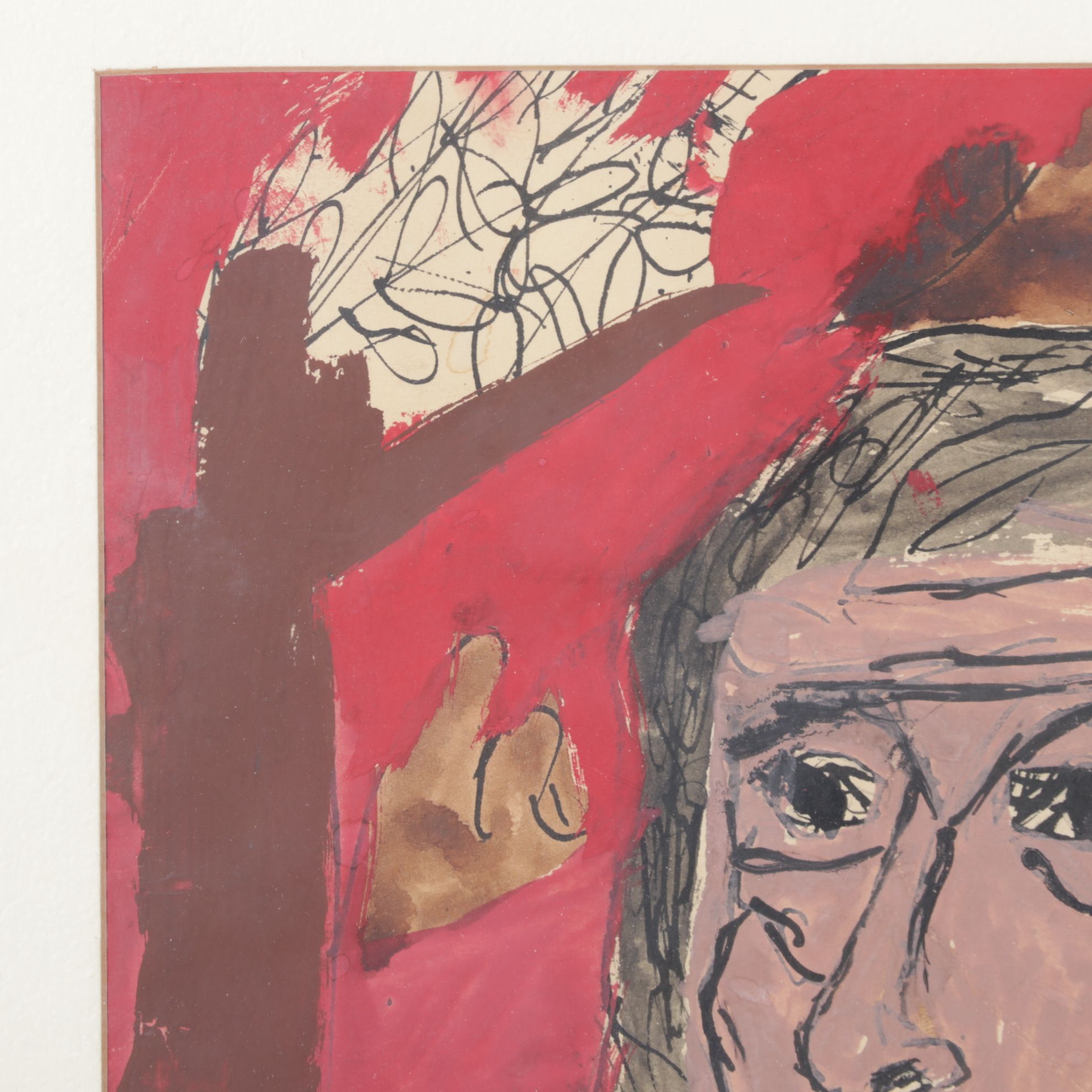 Don Chambers Cubist Style Portrait of a Woman, 1966