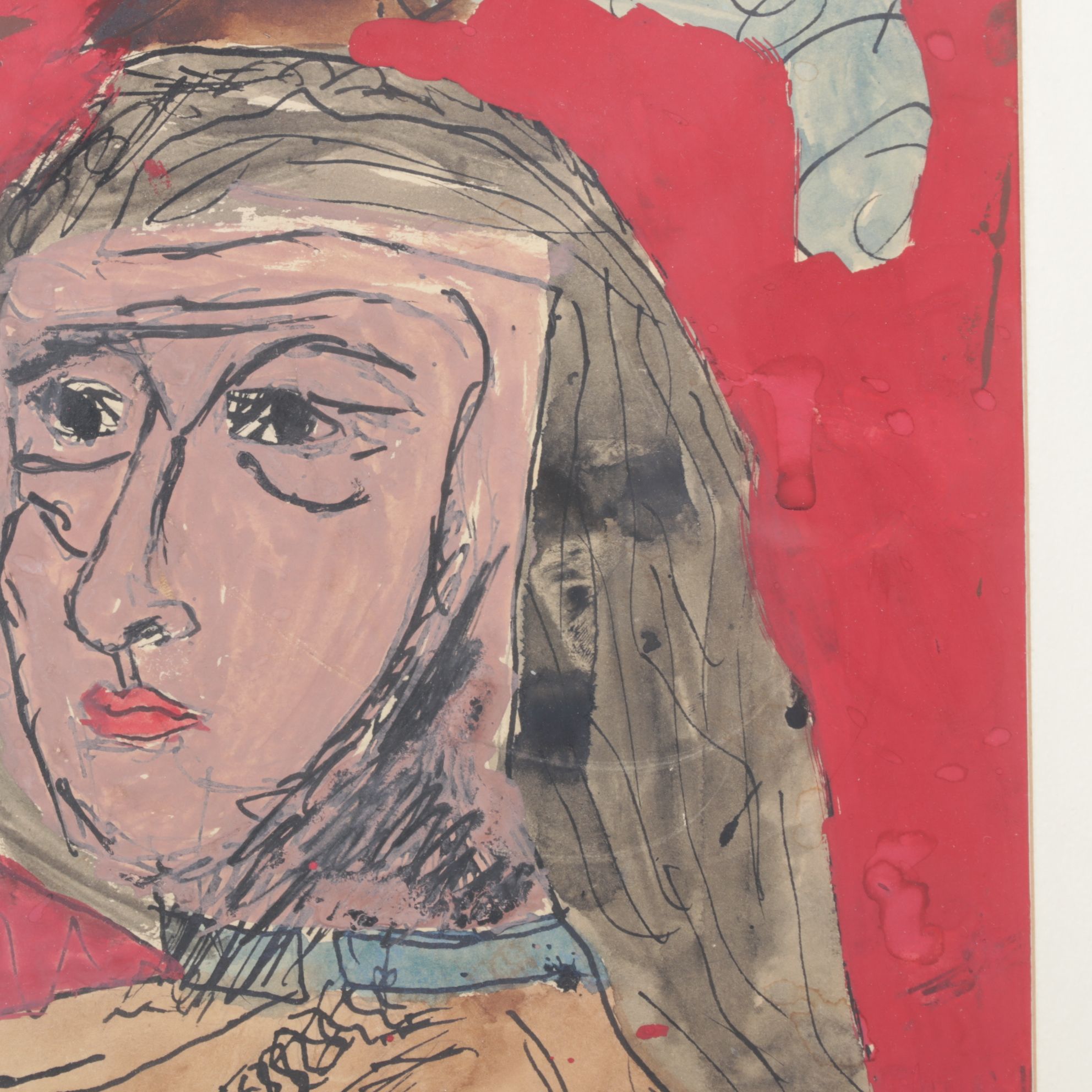 Don Chambers Cubist Style Portrait of a Woman, 1966