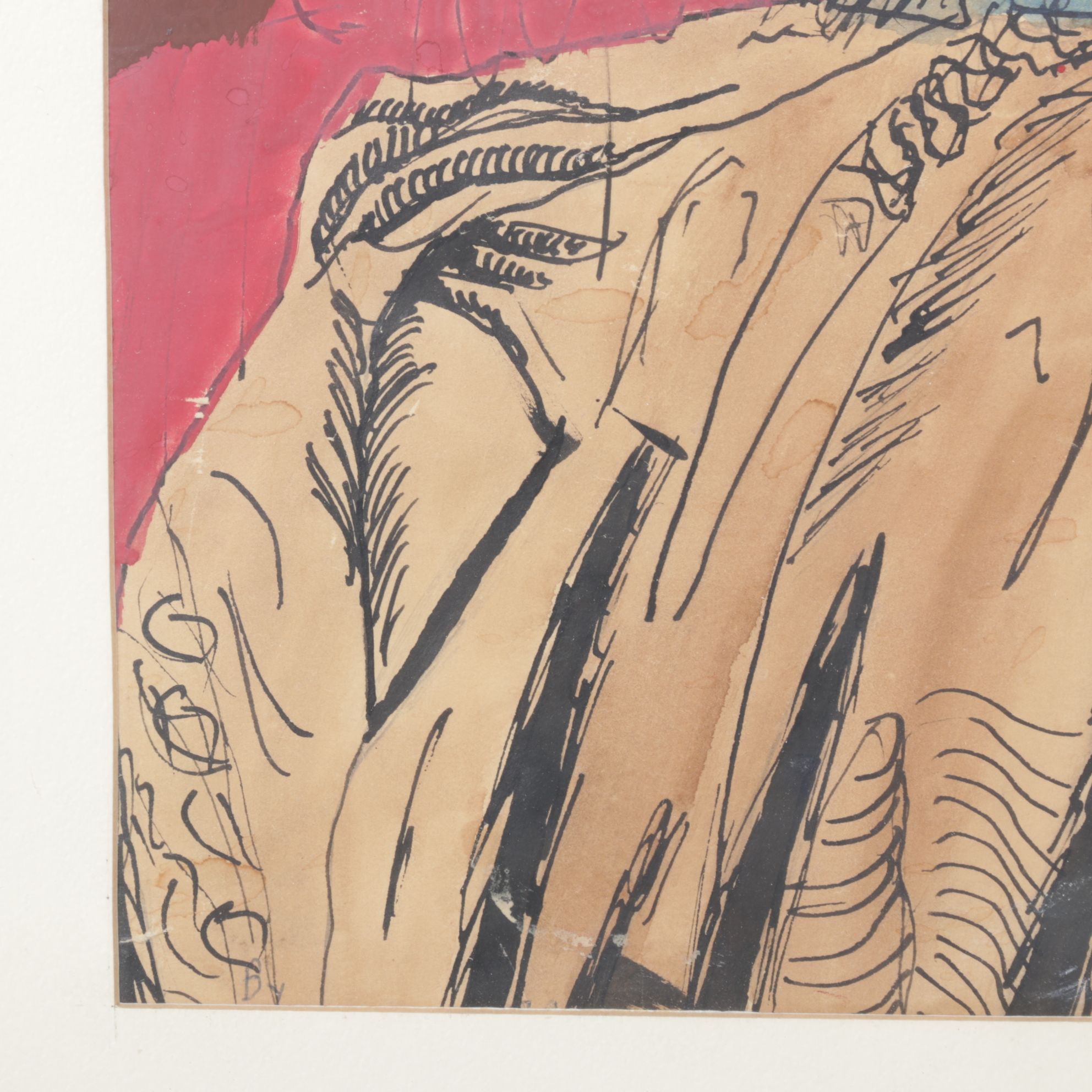 Don Chambers Cubist Style Portrait of a Woman, 1966