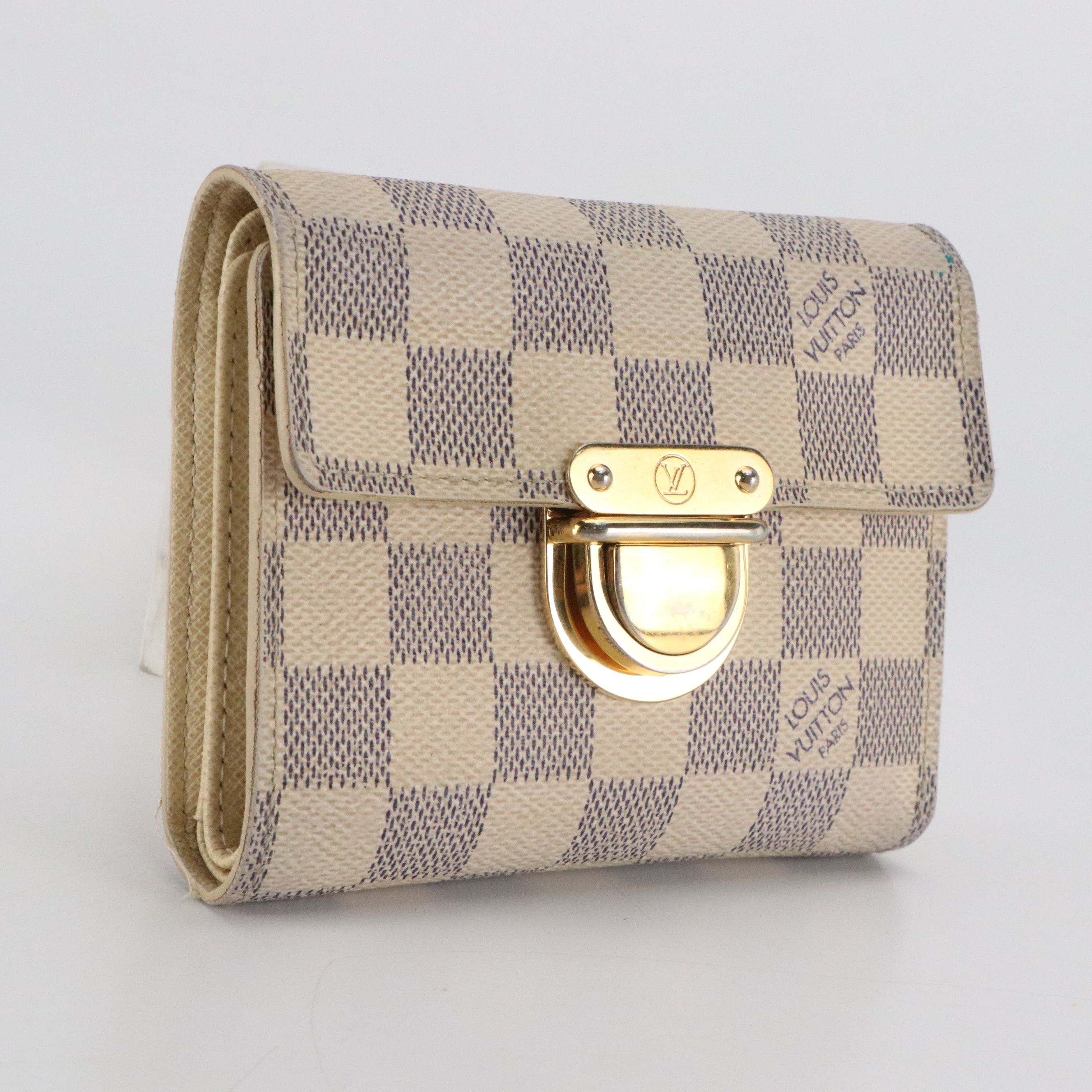 Louis Vuitton Portefeuille Koala in Damier Azur Canvas