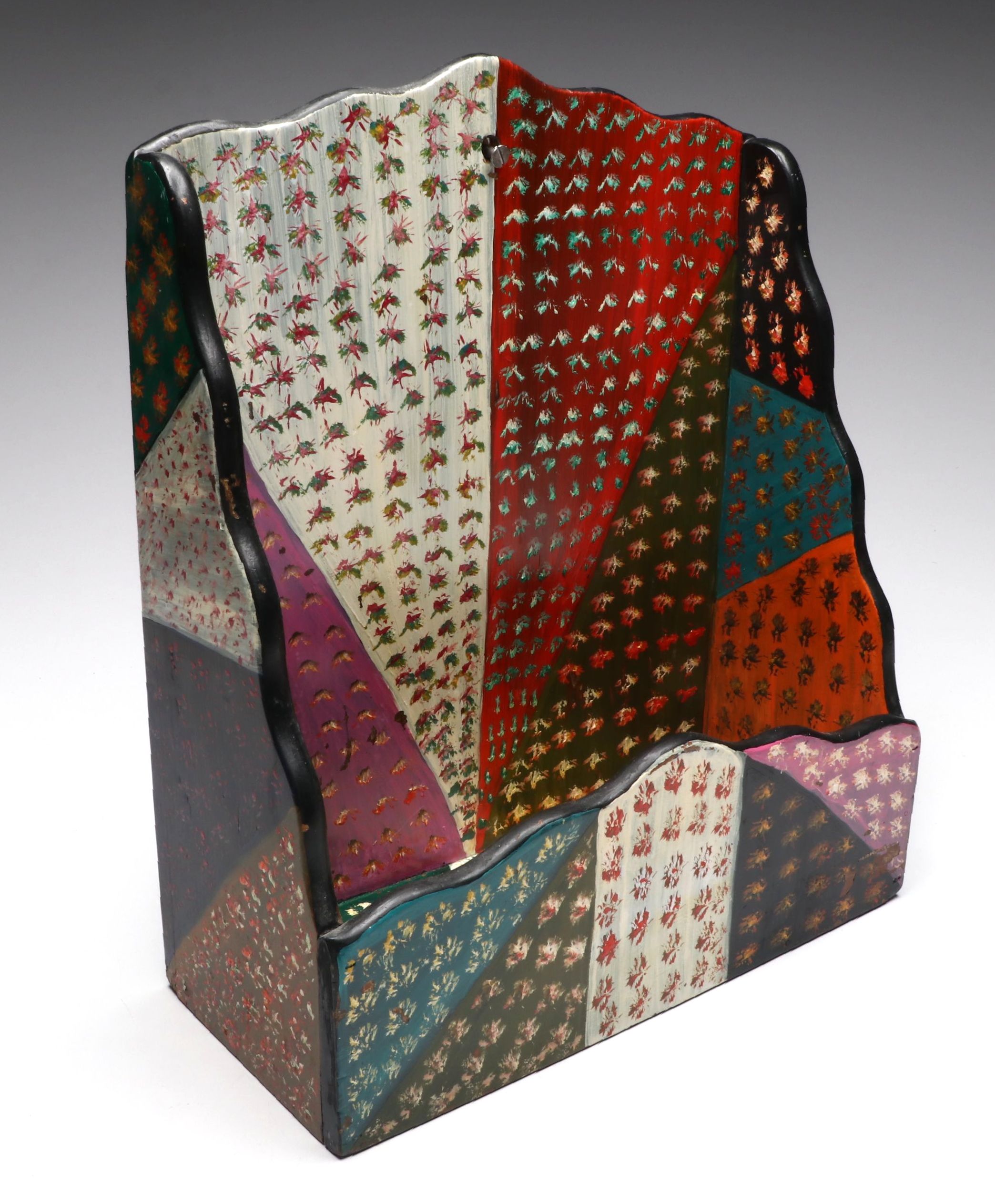 Multicolor Wooden Decorative Shelf