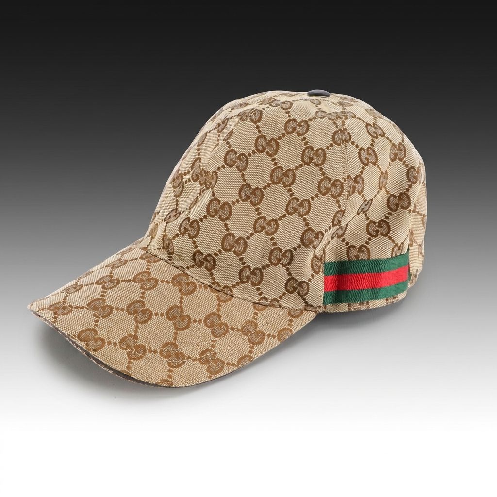 Gucci GG Canvas Baseball Cap with Web Stripe Accents