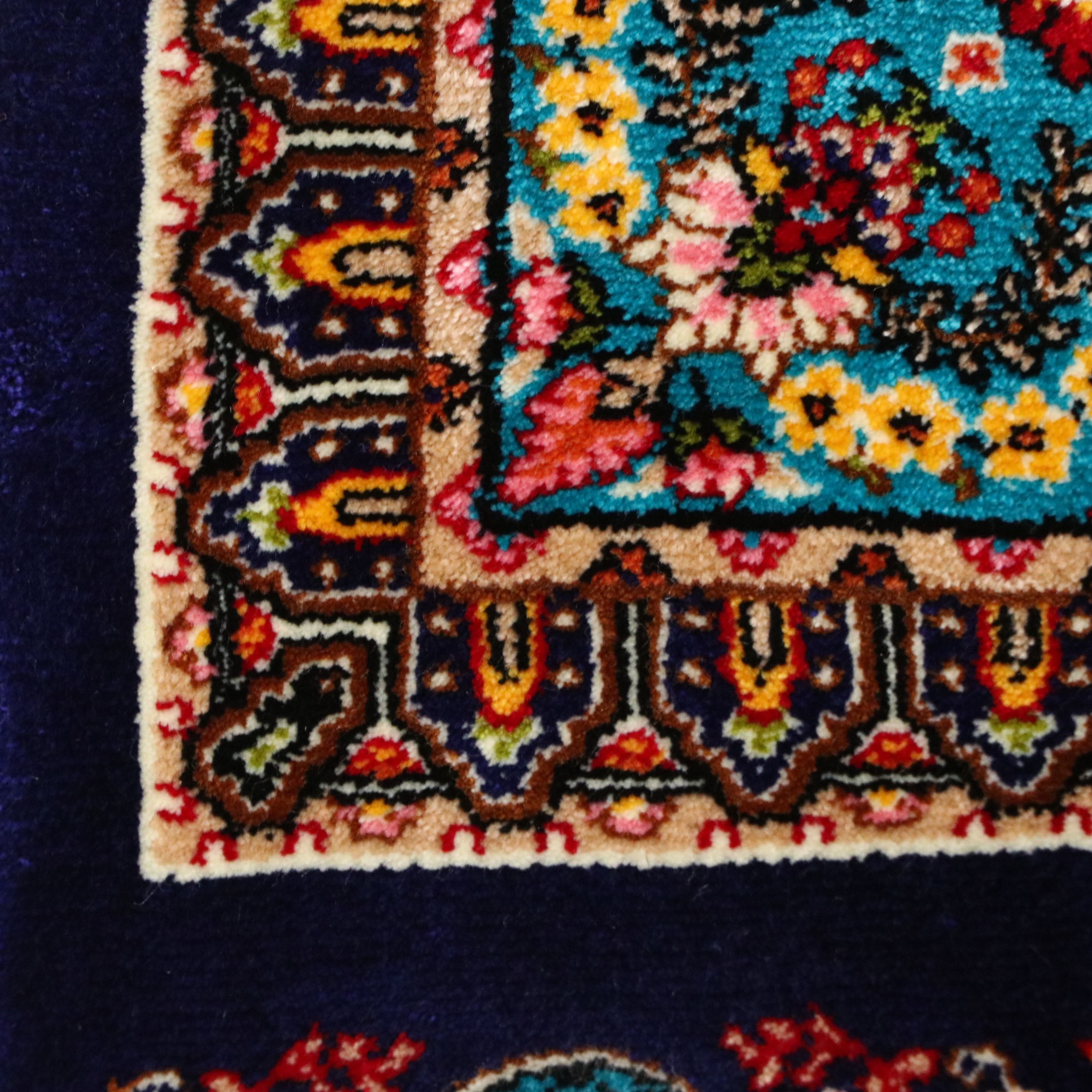 3'2 x 5' Machine Made Turkish Qom Silk Area Rug