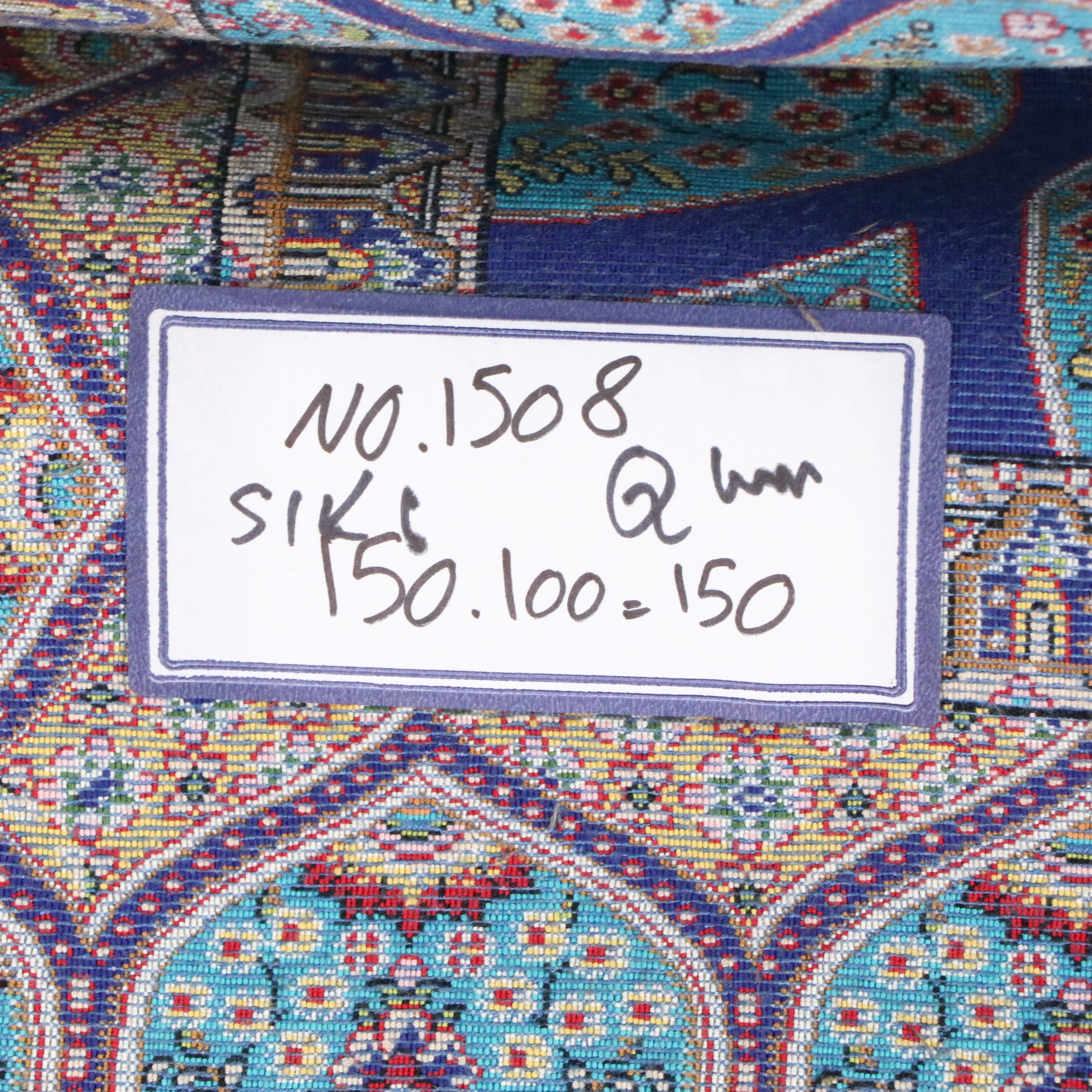 3'2 x 5' Machine Made Turkish Qom Silk Area Rug