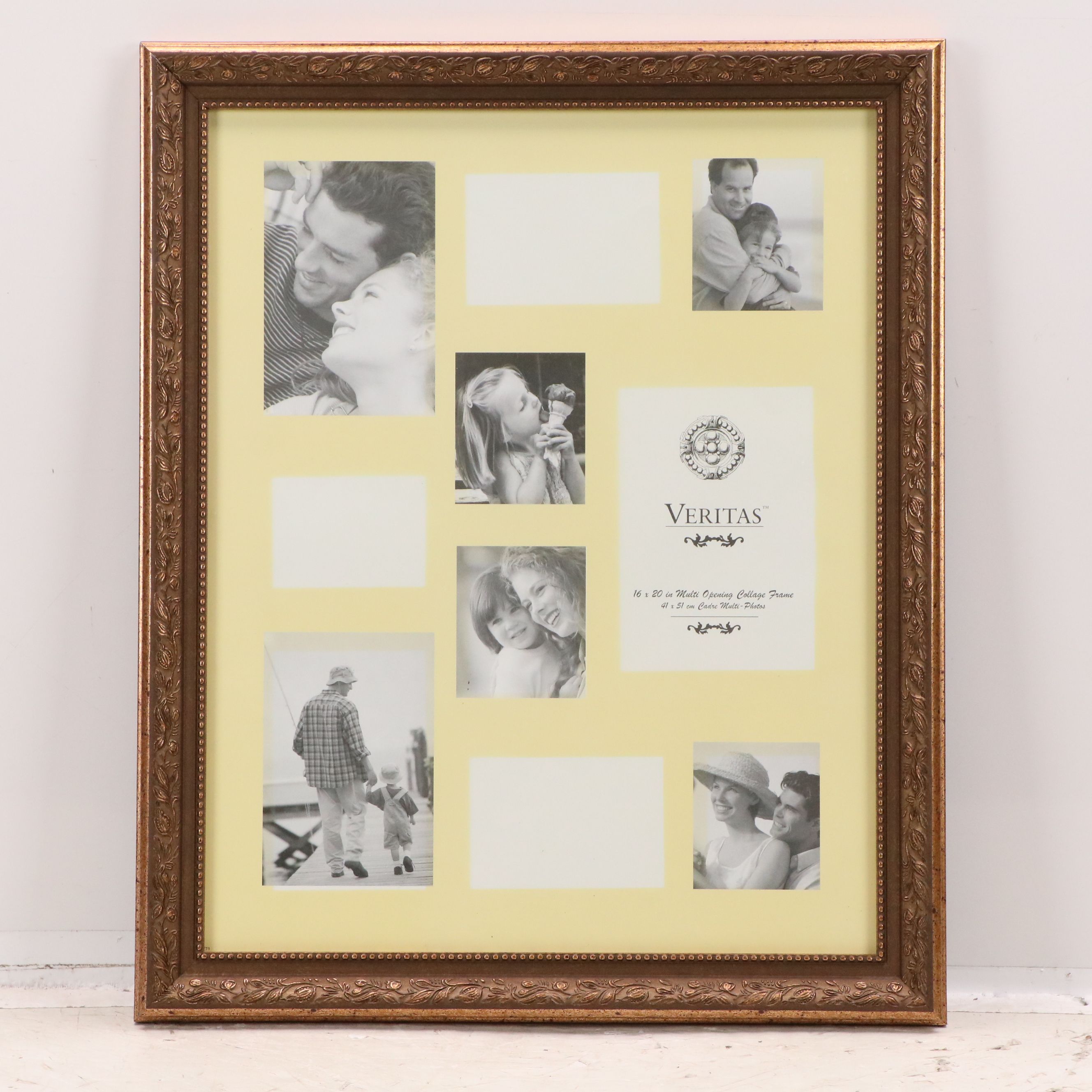 Set of Four Gold Tone Resin Frames
