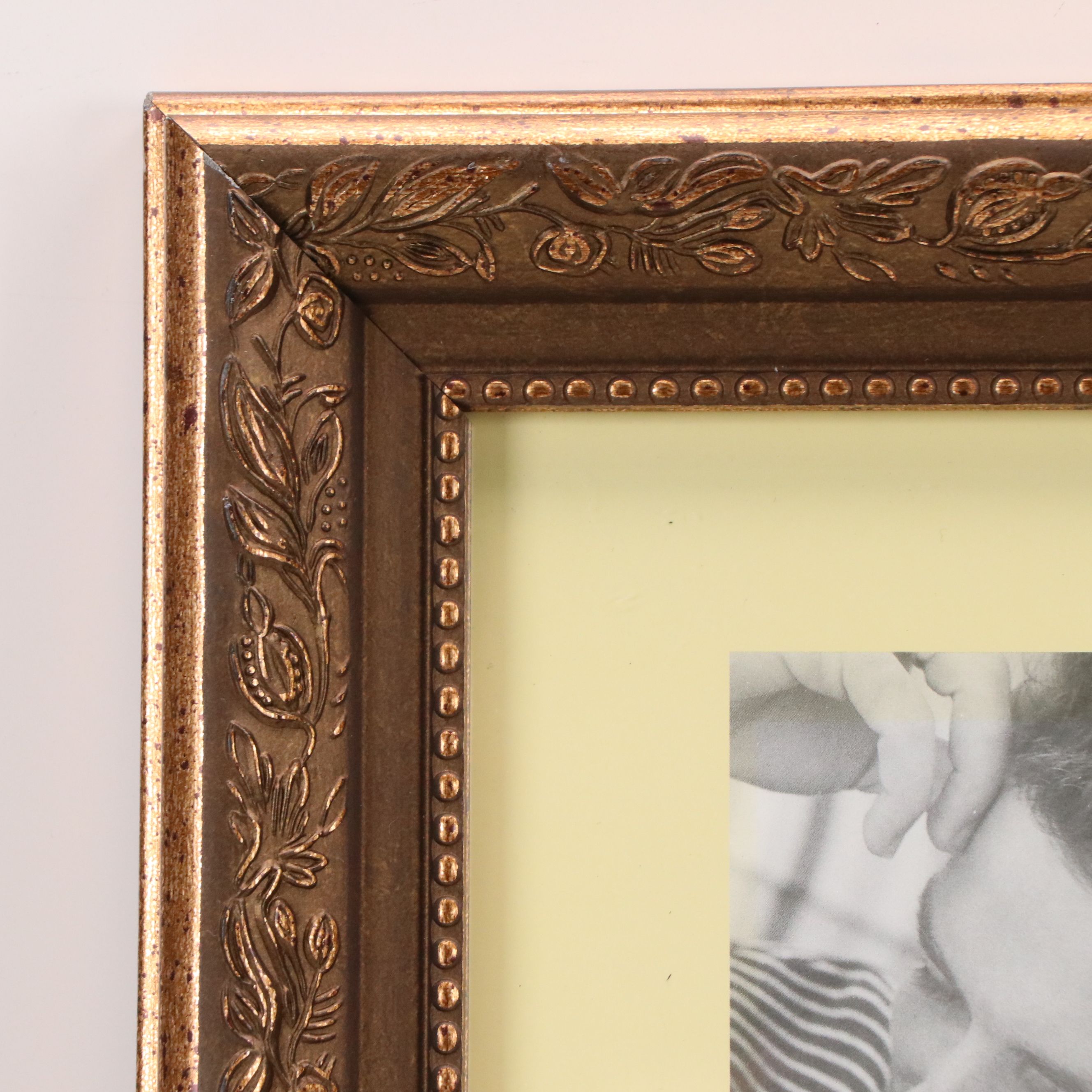 Set of Four Gold Tone Resin Frames