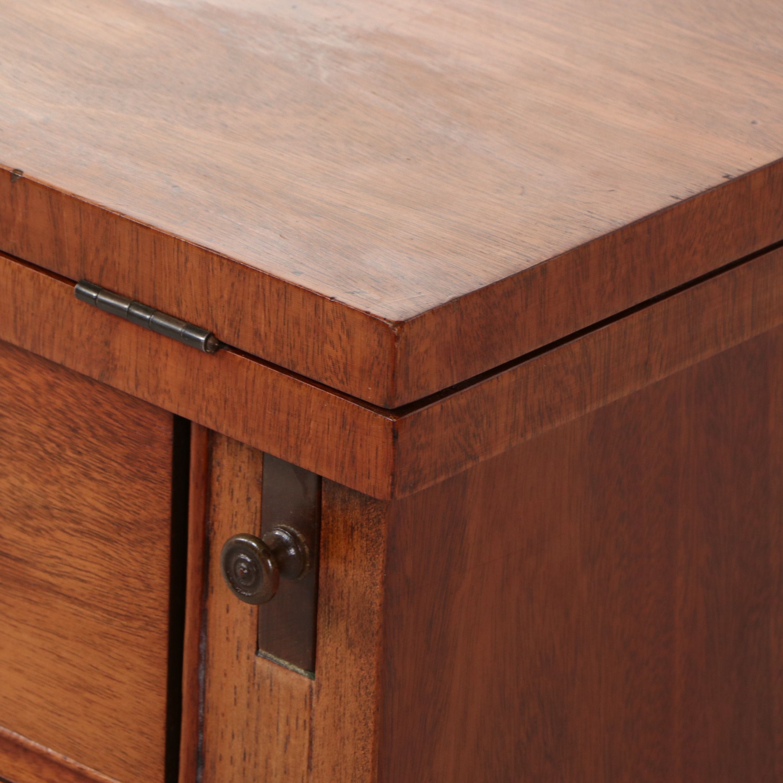 Chippendale Style Mahogany Bachelor's Chest with Flip-Top, Circa 1940-1950